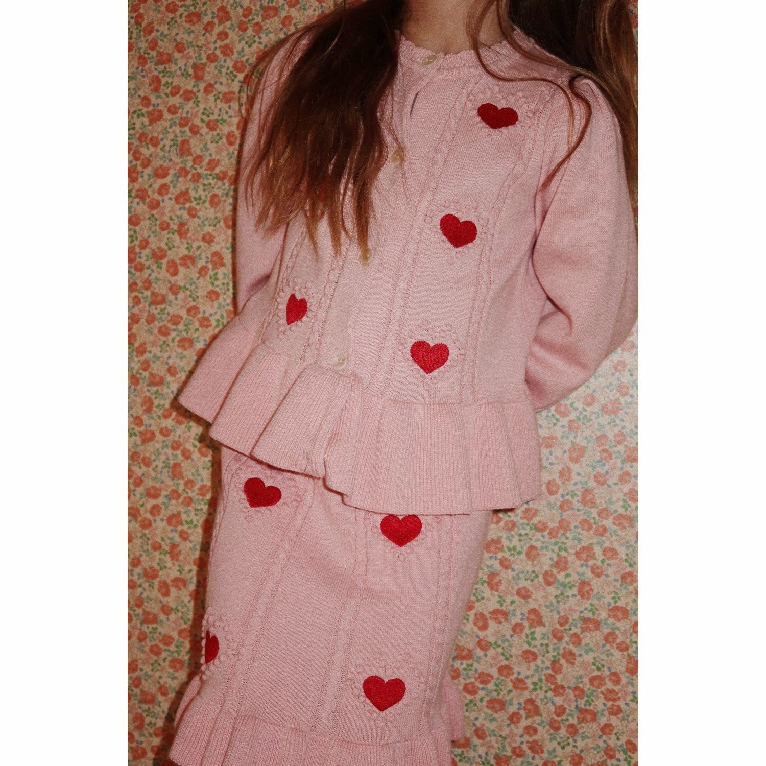 Everyday Essential Konges Sl?jd Silver Pink Soleil Knit Skirt Gots