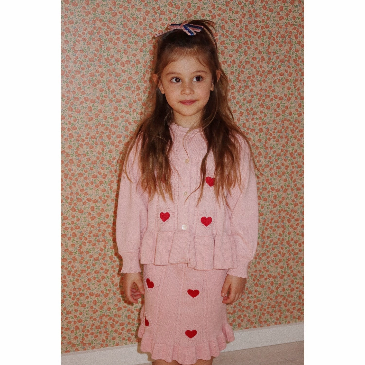 Konges Sl?jd Silver Pink Soleil Knit Skirt Gots Elasticized Hem