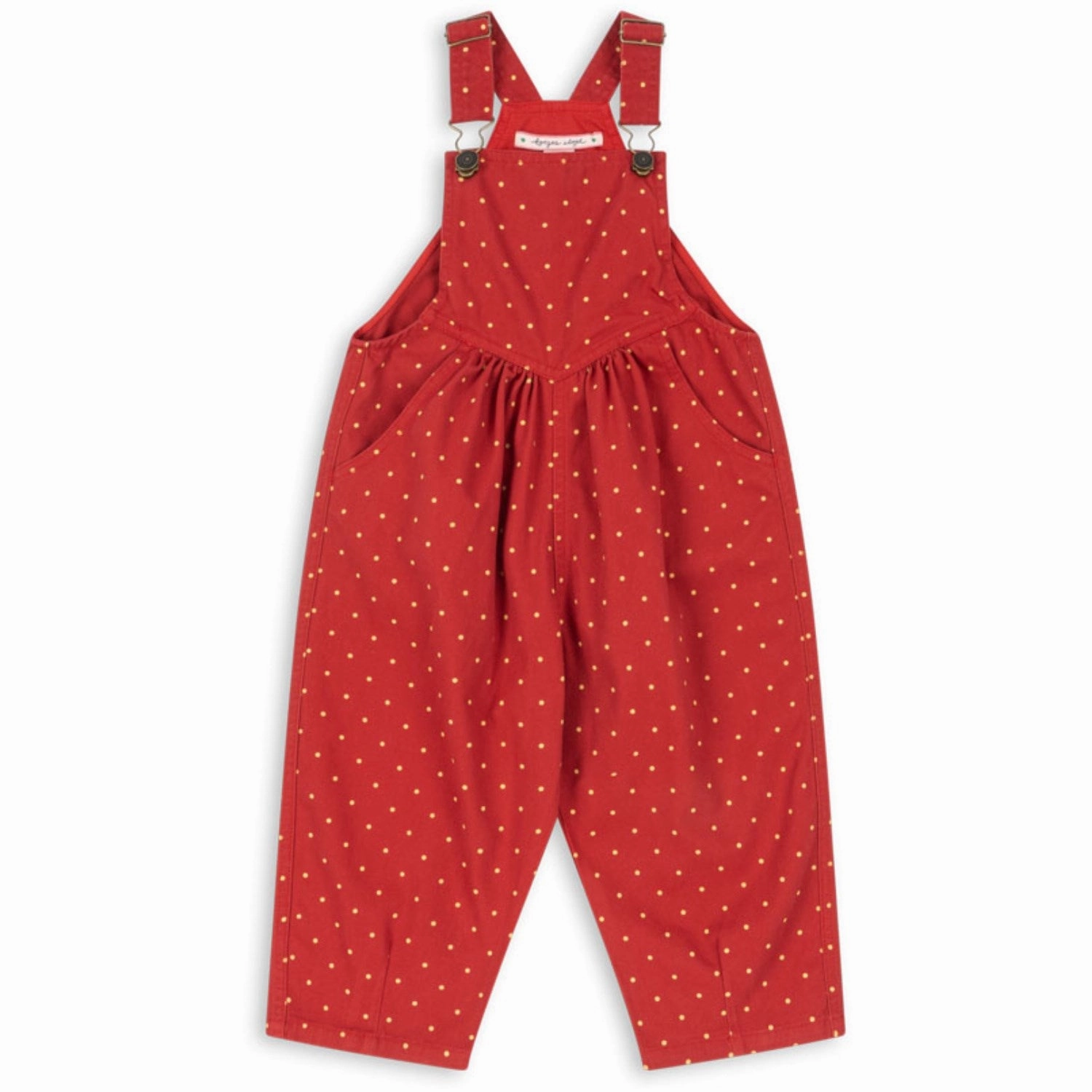 Konges Sl?jd Strawberry Dot Nola Overalls GOTS Versatile Wearable Snag Proof Fabric