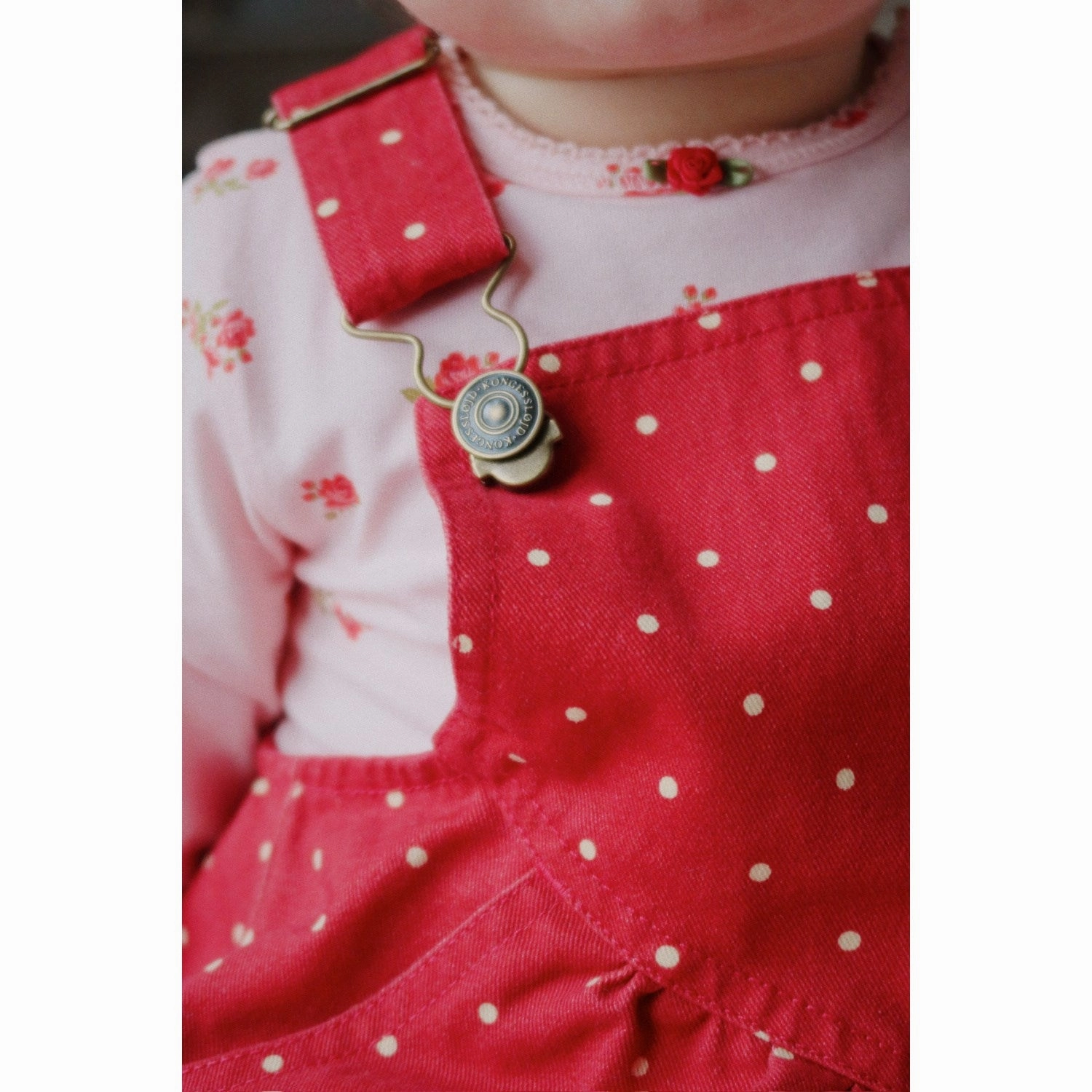 Konges Sl?jd Strawberry Dot Nola Overalls GOTS Layer Ready