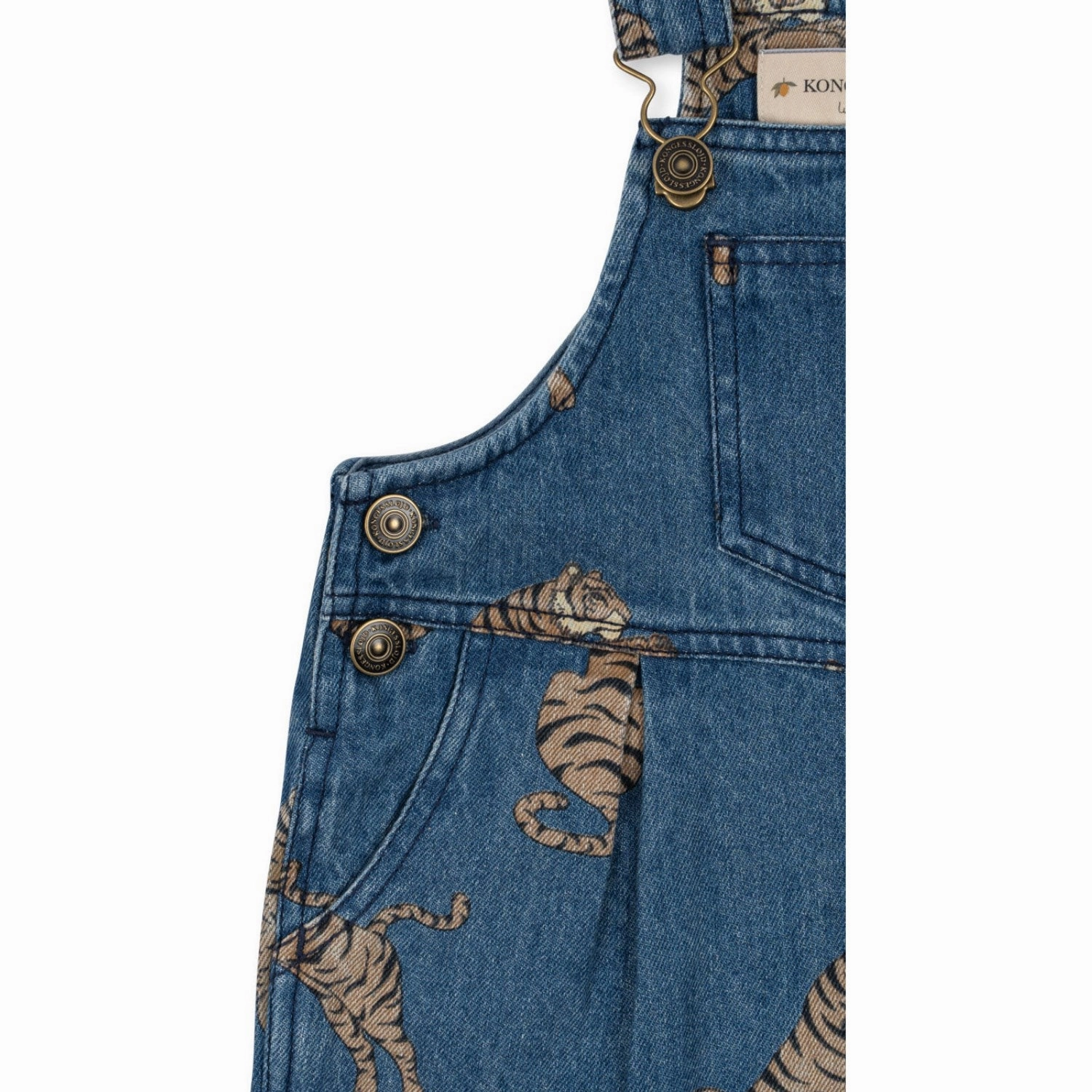 Konges Sl?jd Tiger Magot Overalls GOTS Non Slip Waist Grip