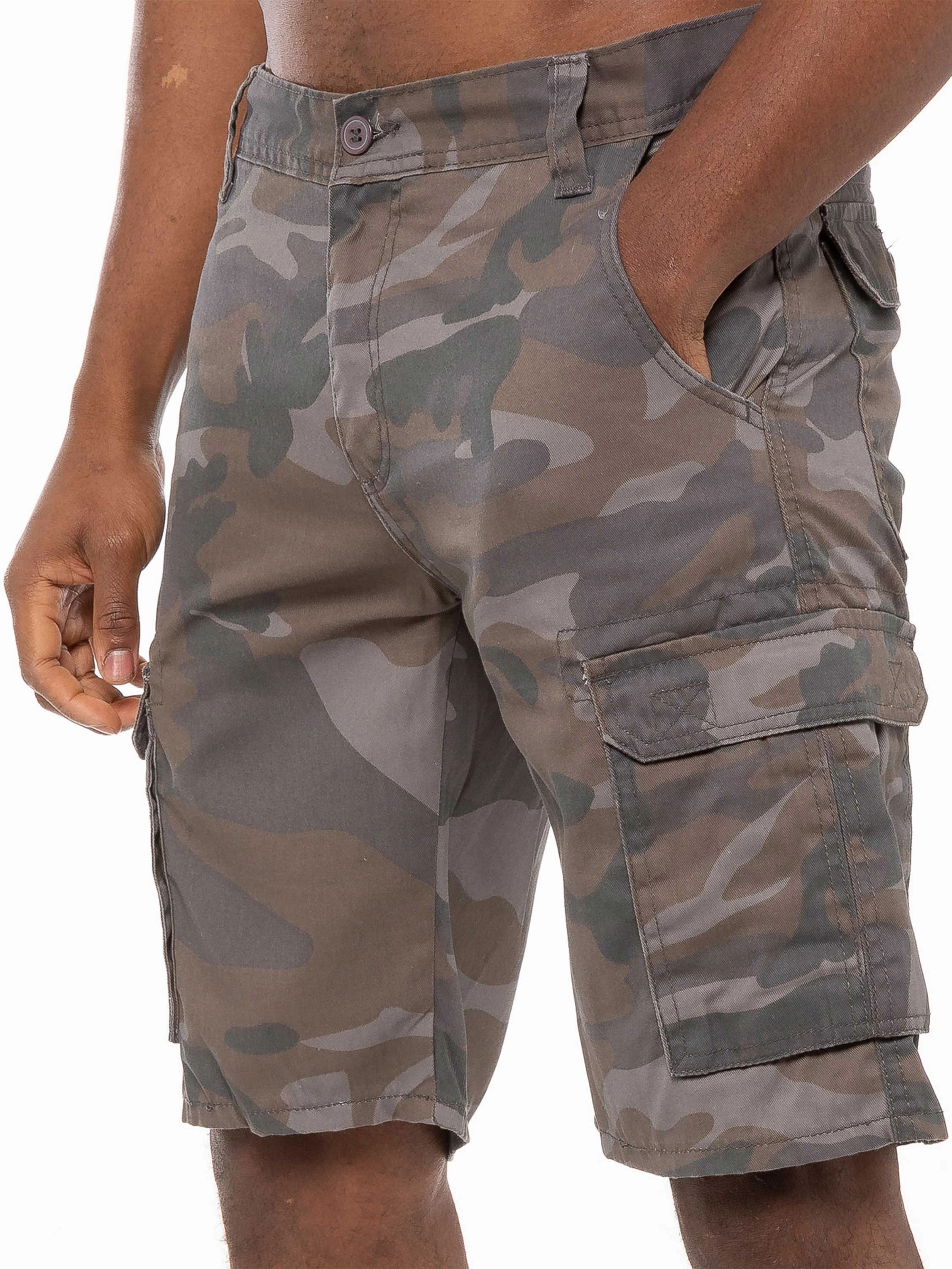 Kruze | Mens Cargo Camo Shorts Water Resistant