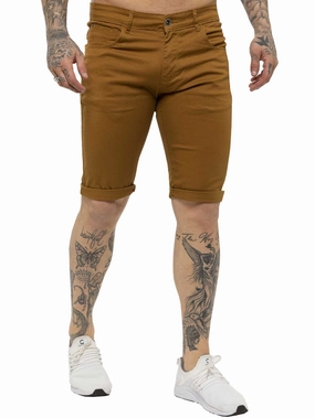 Kruze | Mens Slim Fit Chino Shorts Unique Pattern Daytime Style