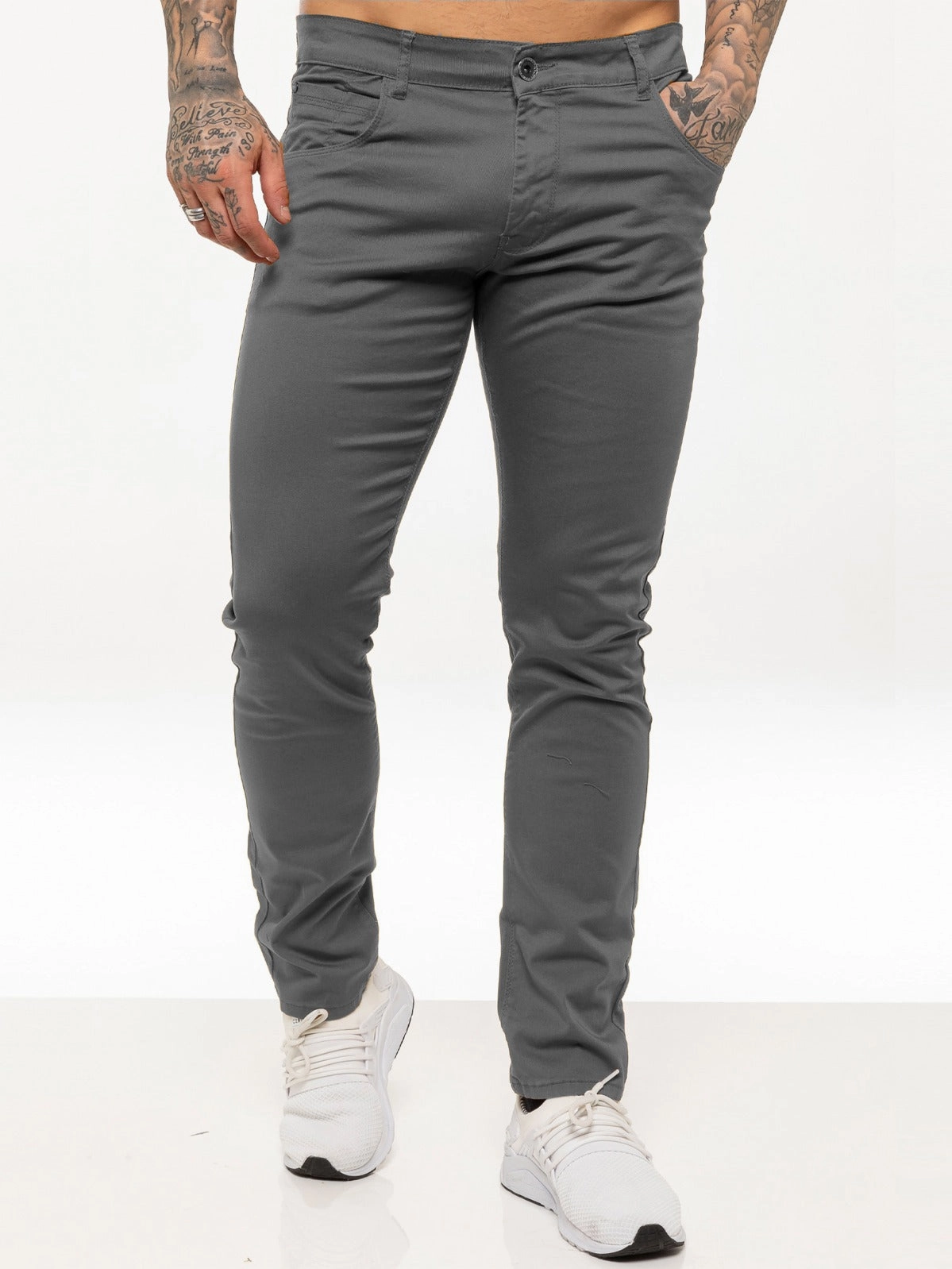 Luxury Minimalist Kruze | Mens Slim Fit Stretch Chinos