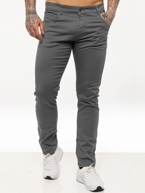 Kruze | Mens Slim Fit Stretch Chinos Daily Uniform Perfect For Daily