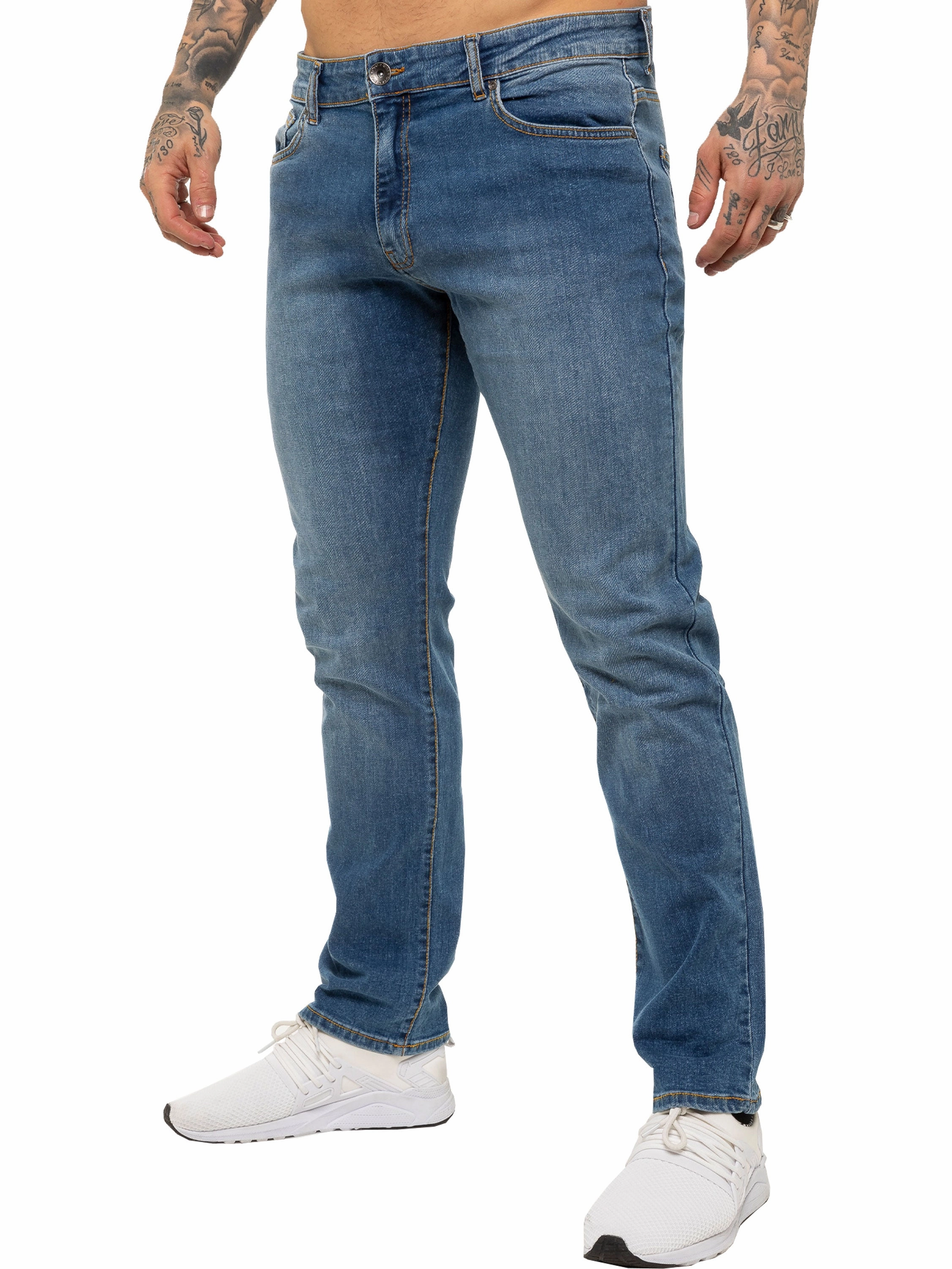Beach Day Sustainable Kruze | Mens Straight Leg Stretch Jeans