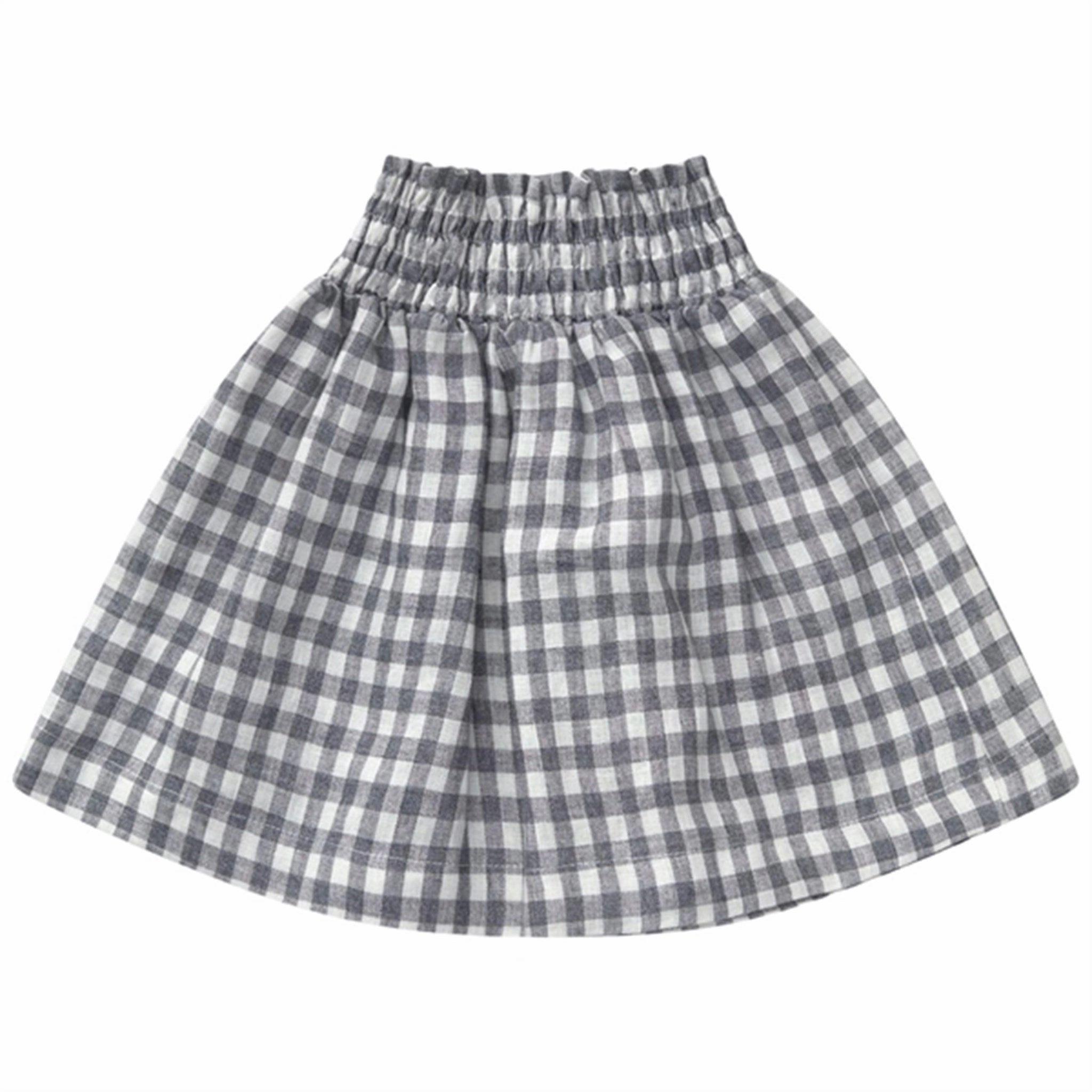 lalaby Elephant Check Sofia Skirt Cool Tone Cool Mood