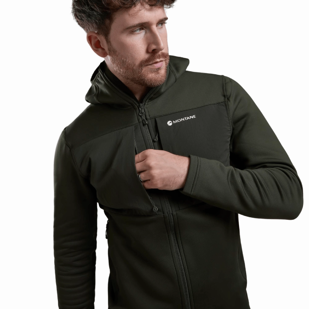 Active Outfit Raccoon like Montane Fury XT Hooded Fleece Jacket Men