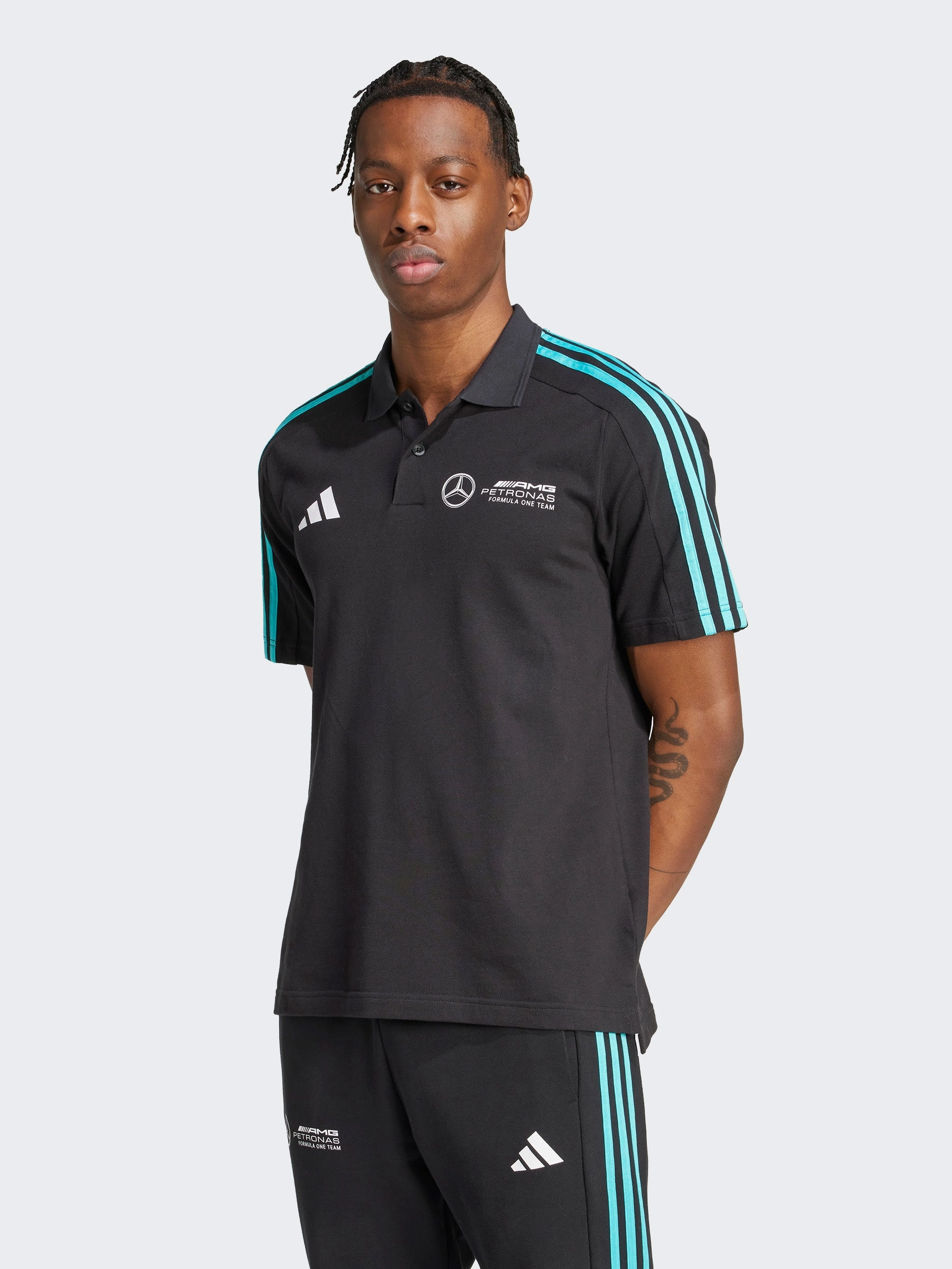 UV Protection Mercedes AMG Petronas Formula One Team DNA Polo Shirt
