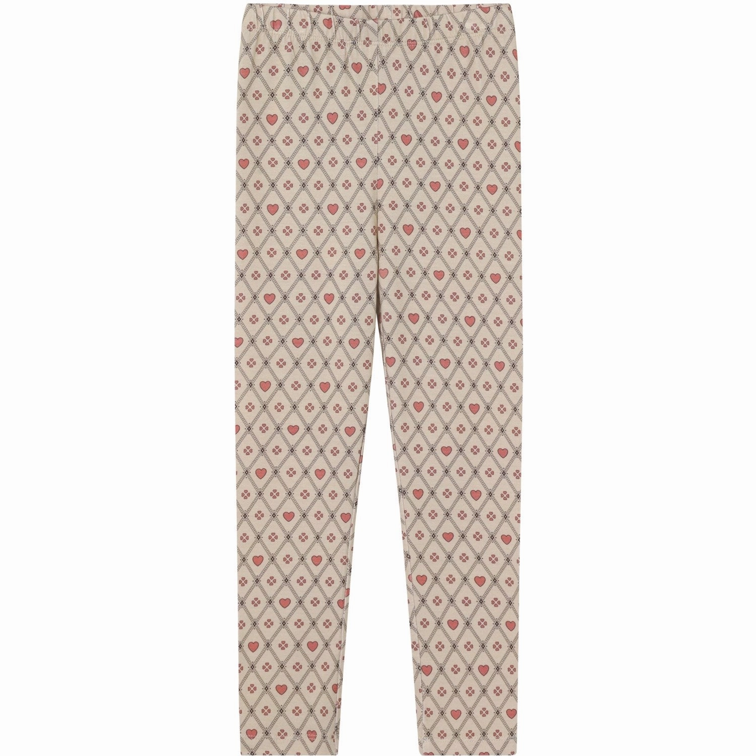 Motion Ease Winter Sports For Kids Fliink Sandshell Heart Aop Kelly Heart Leggings