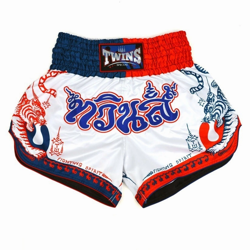 Twins Special YANT Muay Thai Shorts White Kickboxing MMA Vacation Outfit