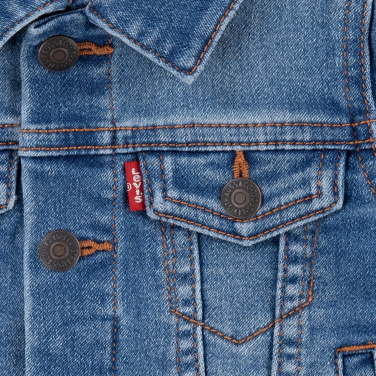 Soft to touch Levi's BLUE Trucker Jacket 3-Piece Set