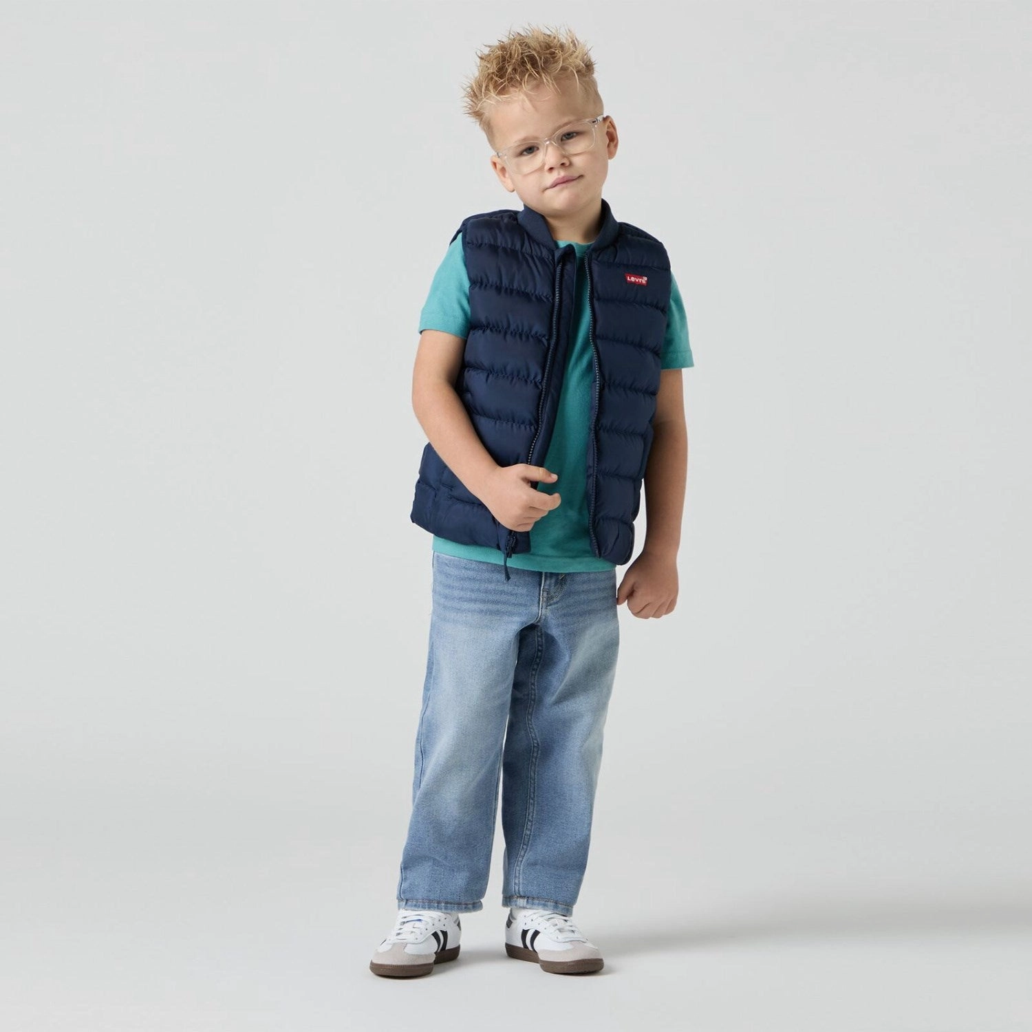 Stretch Fabric Levi's Dress Blues Mdwt Vest