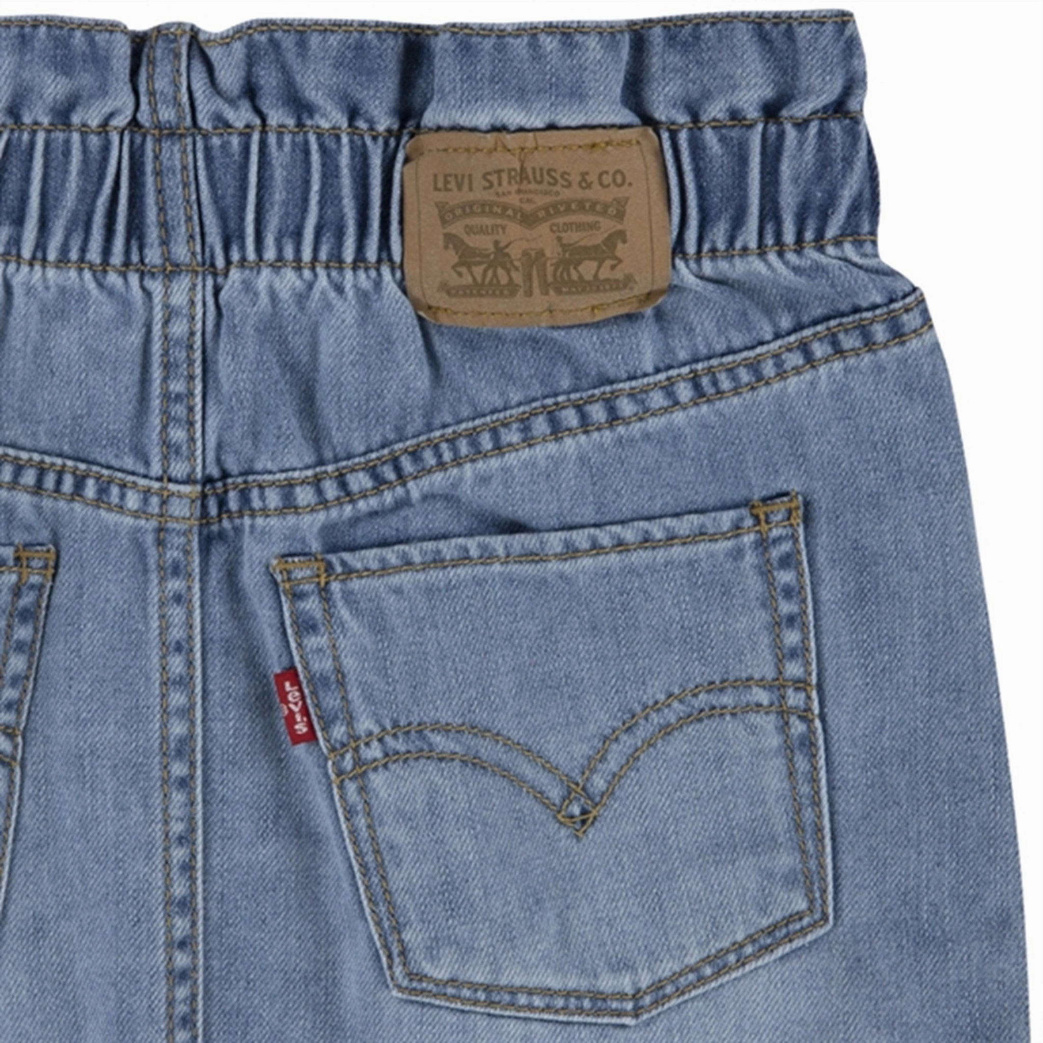 Levi's High Rise Skirt Light Pebble Ethically Made Smart Fit