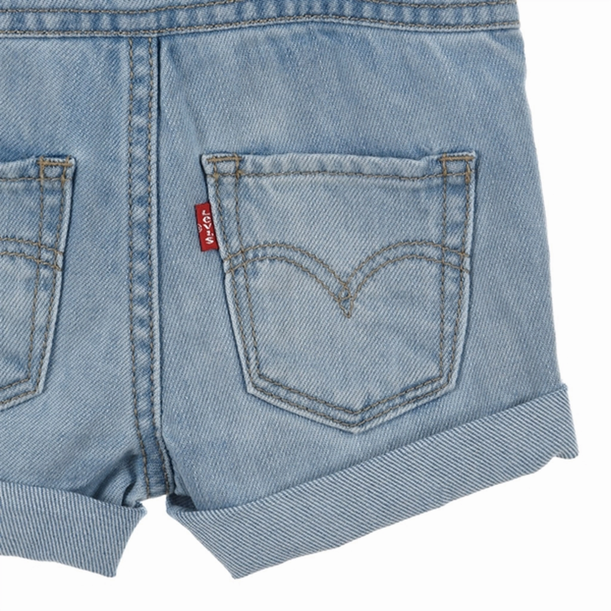 Levi's Knotted Strap Shortalls Blue Secure Closures