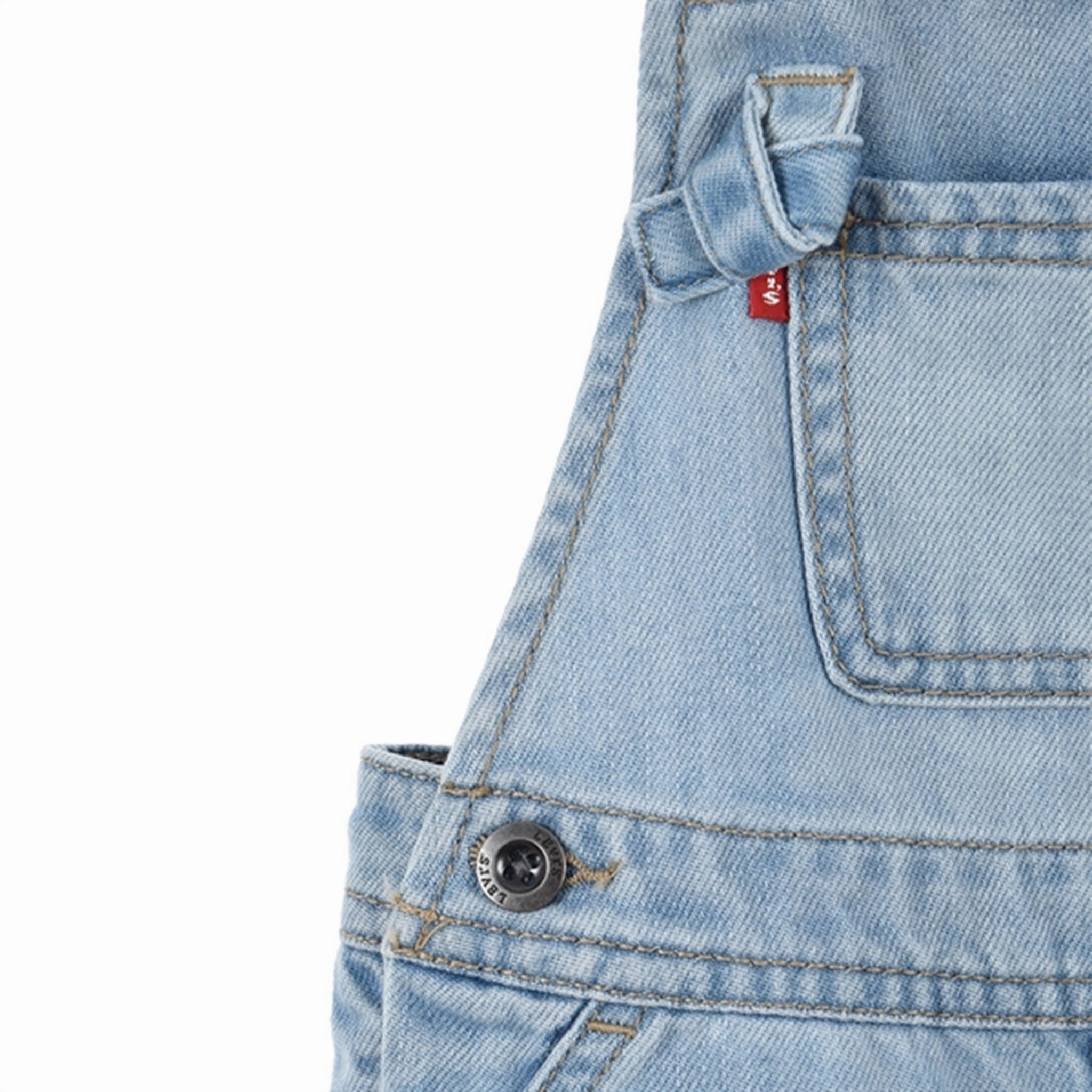 Levi's Knotted Strap Shortalls Blue BreathableMaterial Versatile Design