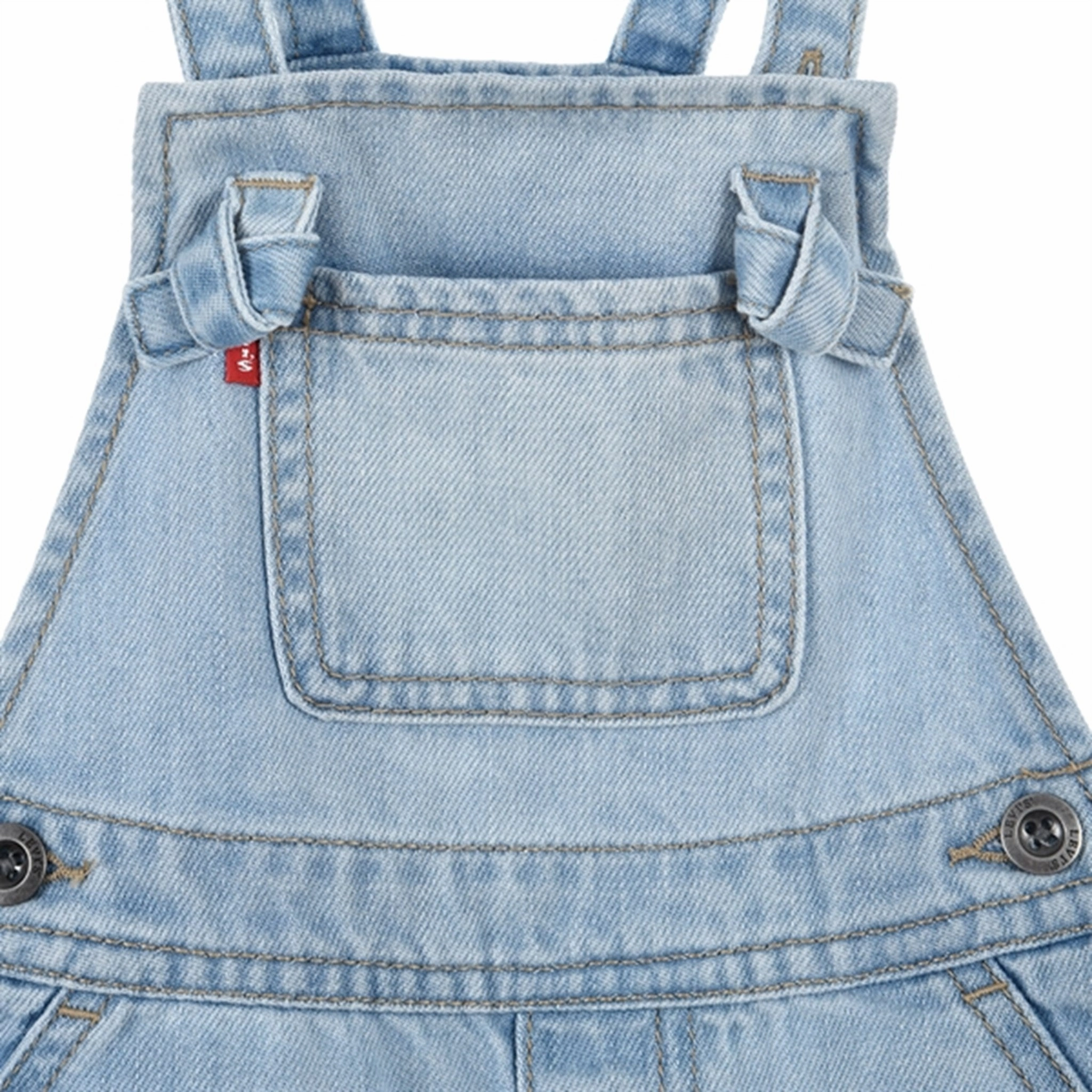 Levi's Knotted Strap Shortalls Blue Basic Style