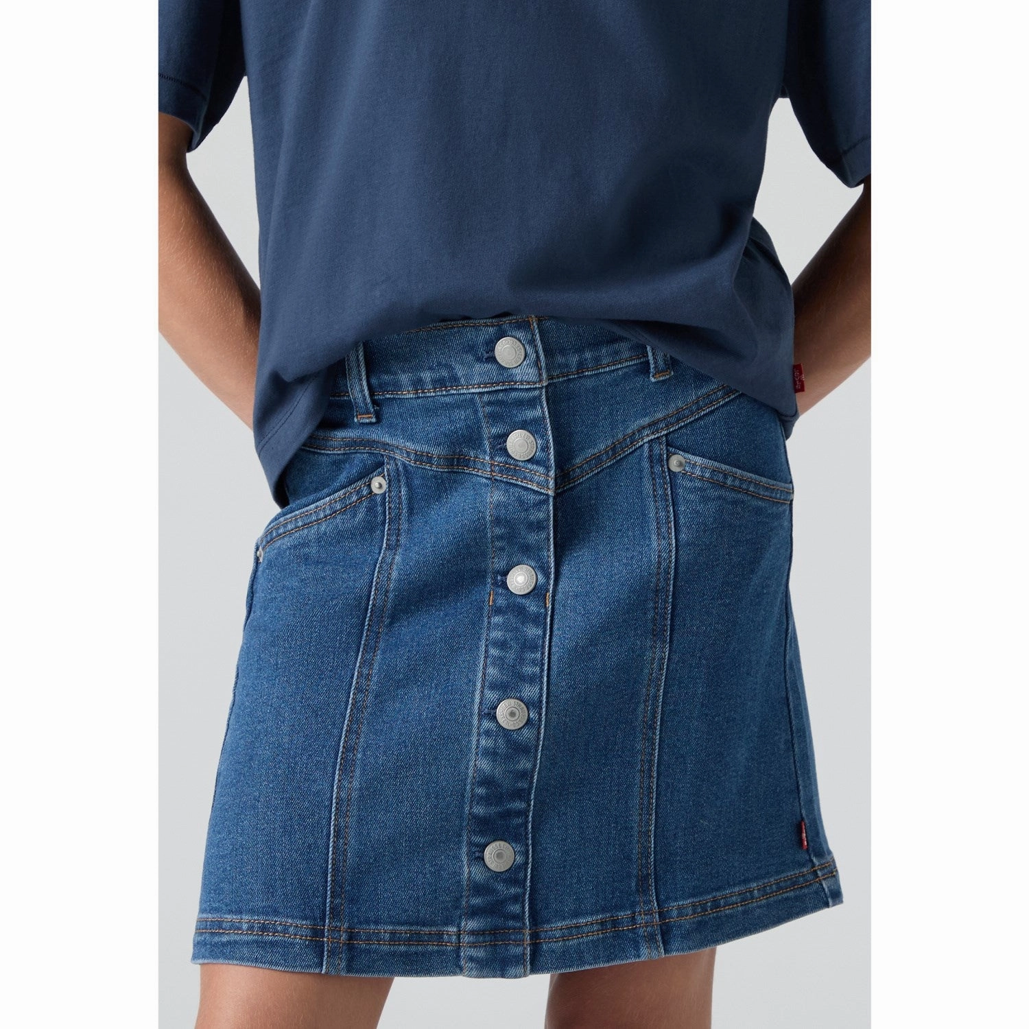 Levi's Rodeo Button Front Skirt Daily Mood Basic Layers
