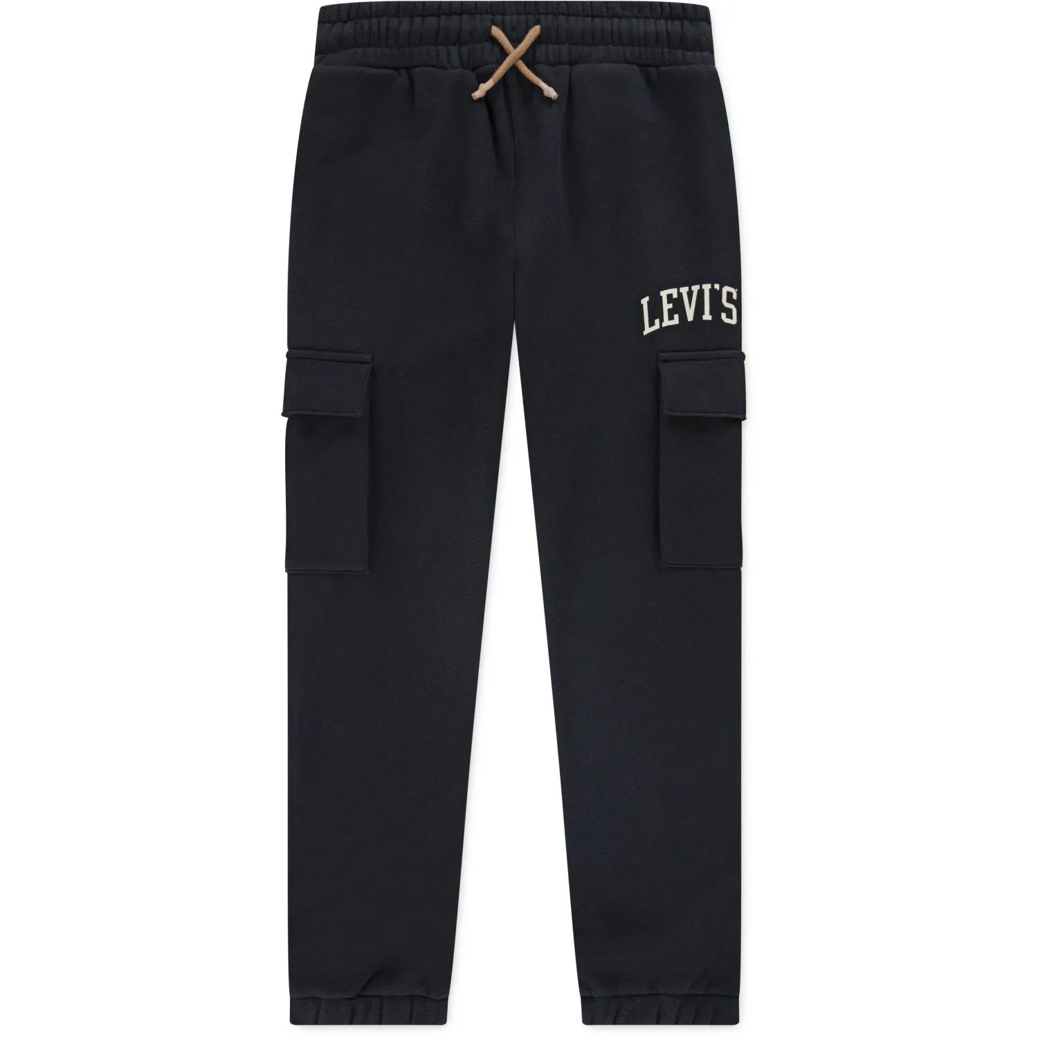 Levi's Jet Black Cargo Jogger Multipocket Functionality Polyamide