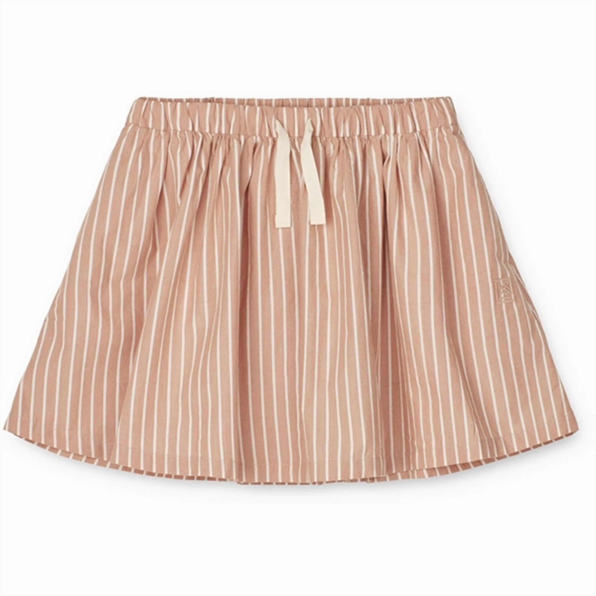 Reinforced Hemline Sleek Motion Liewood Padua Stripe Skirt Stripes Tuscany Rose/Creme De La Creme