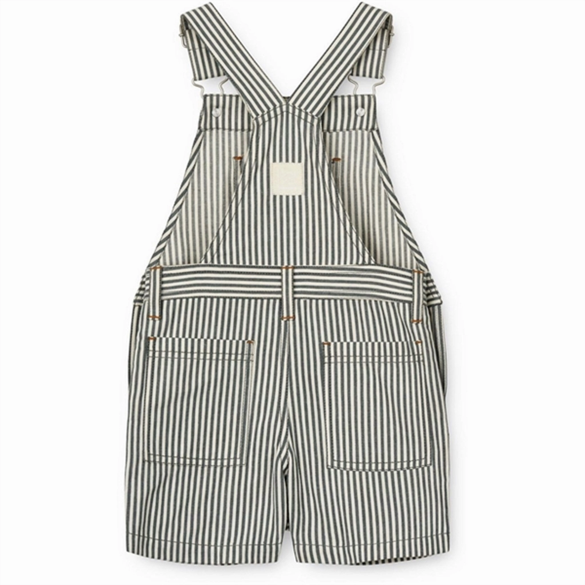 Flexible Cut Liewood Y/D Stripe Whale Blue/Creme De La Creme Venedict Stripe Overall