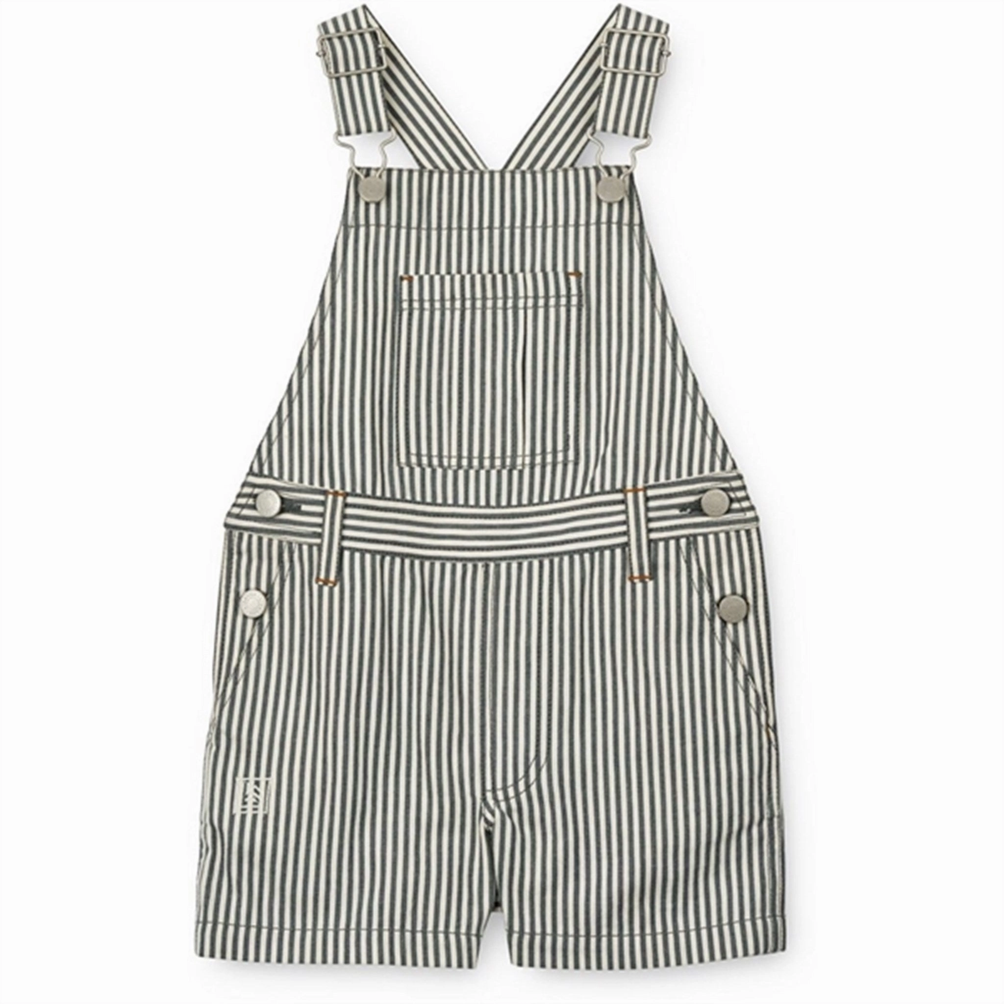 Liewood Y/D Stripe Whale Blue/Creme De La Creme Venedict Stripe Overall Lightweight Material