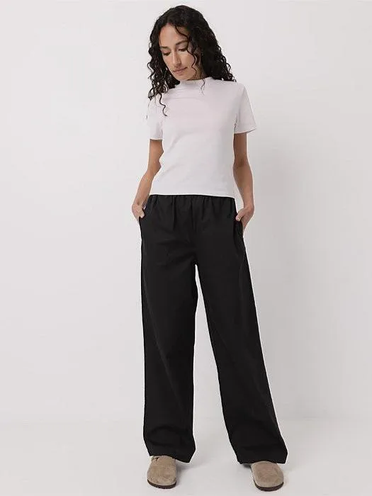 Everyday Pants in Black Linen blend