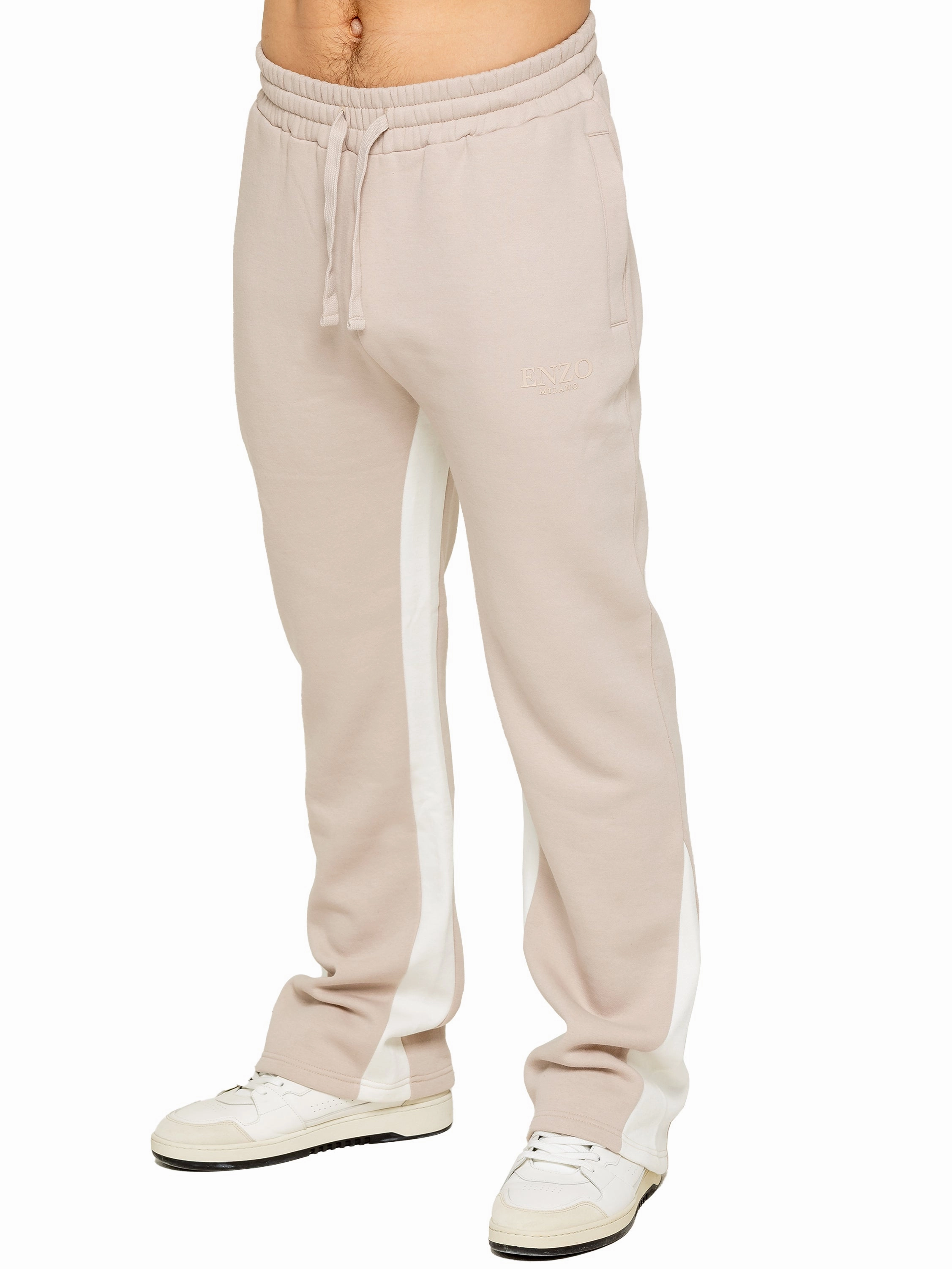 Enzo Milano | Mens Flared Joggers Premium Comfort Agility Performance
