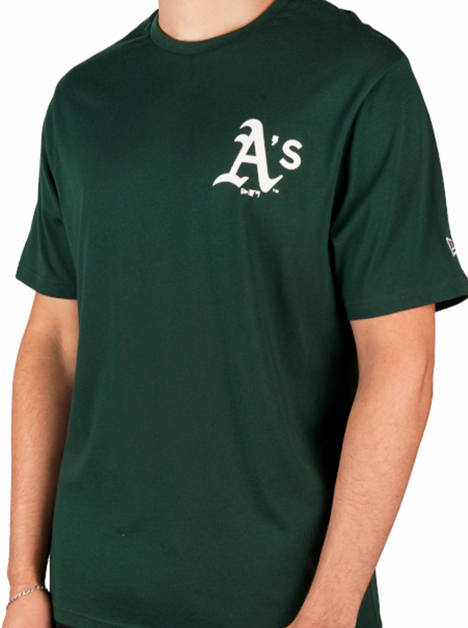 Moisture Wicking Technology Cold Wash Optimized Oakland Athletics MLB Pennant Graphic Dark Green T-Shirt
