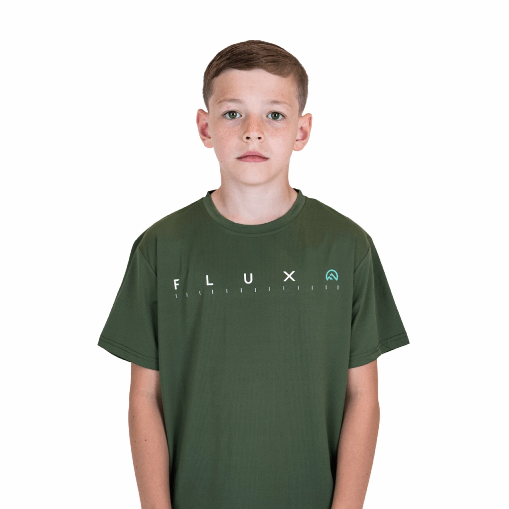 Classic Look Reinforced Hems Flux Graphic Logo T-Shirt Junior