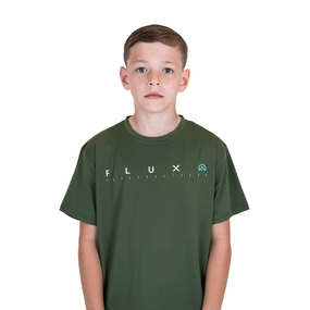 Classic Look Reinforced Hems Flux Graphic Logo T-Shirt Junior