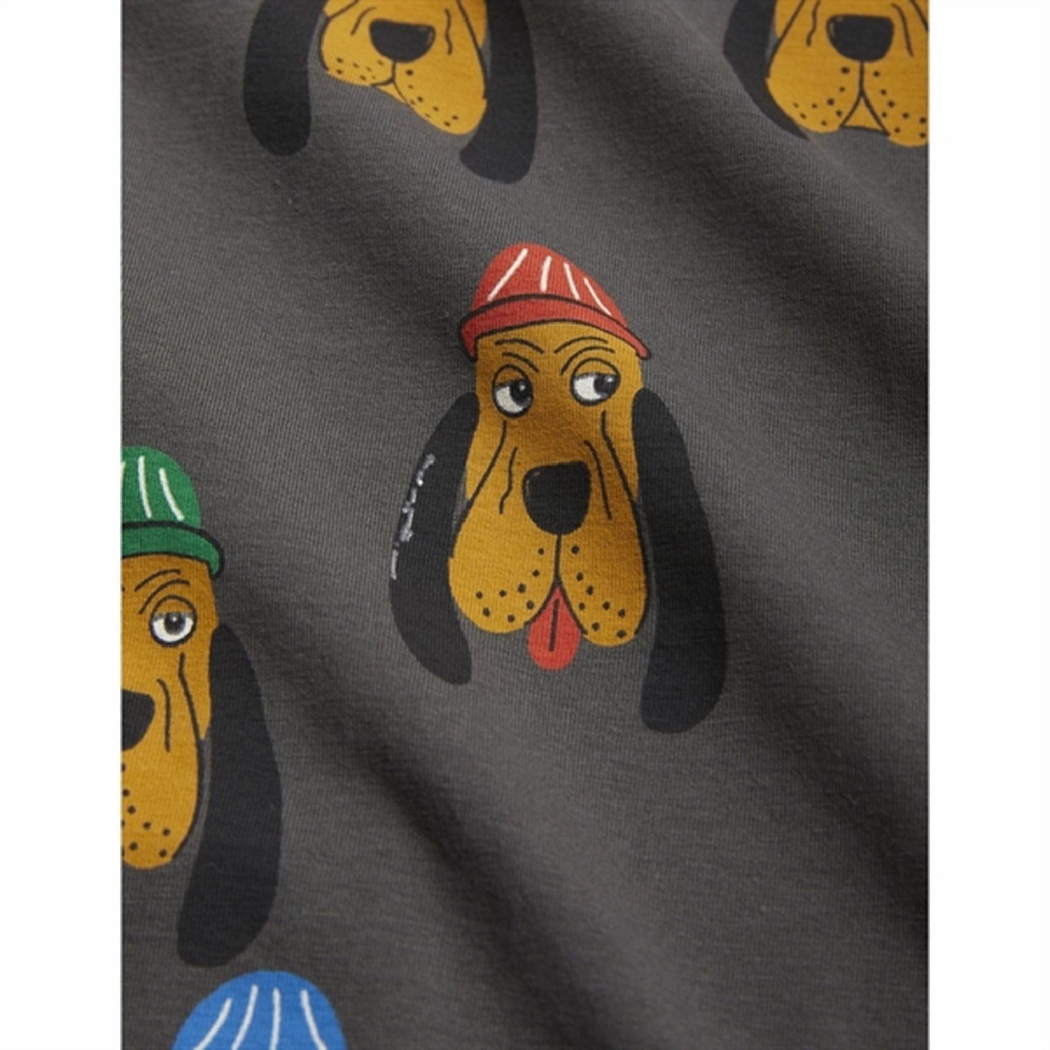 Comfort Fit Stretch Modern Performance Mini Rodini Bloodhound Aop Leggings Grey