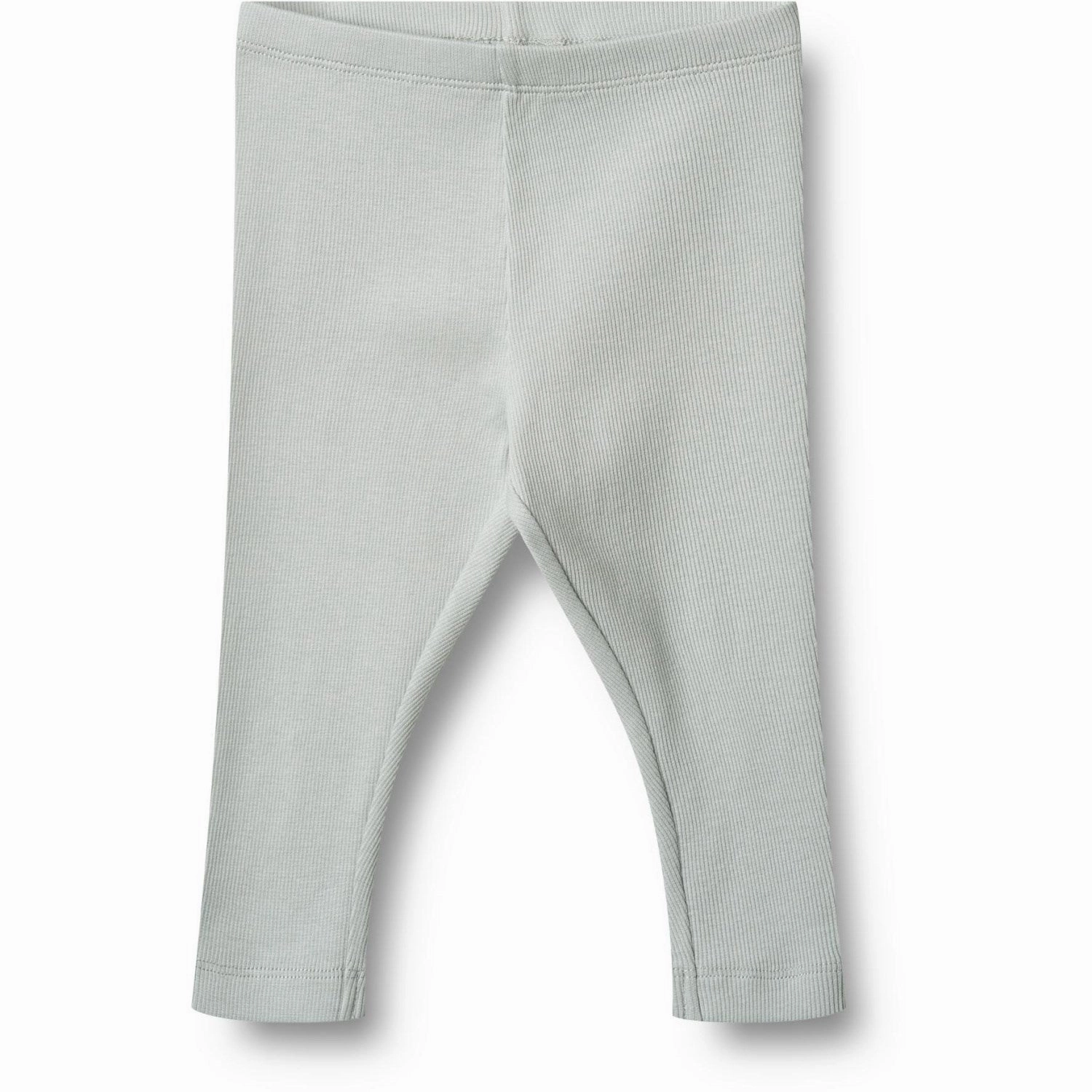 Effortless Style Wear Tailored Shape Wheat Soft Blue Rib Leggings Maddy