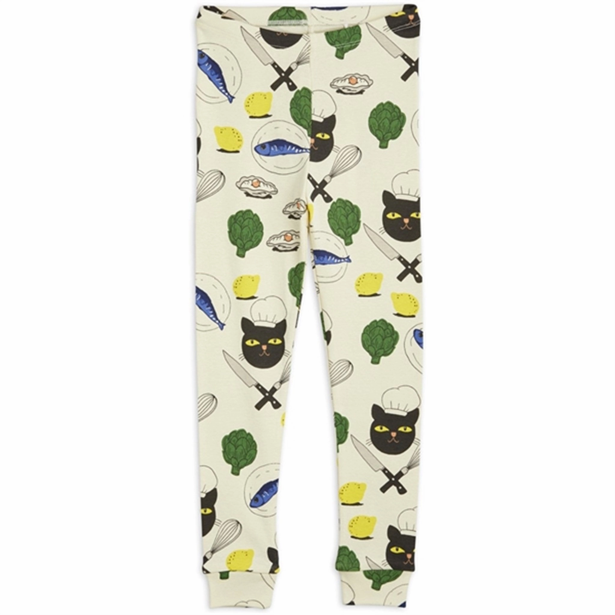 Mini Rodini Chef Cat Aop Leggings Multi Active Comfort