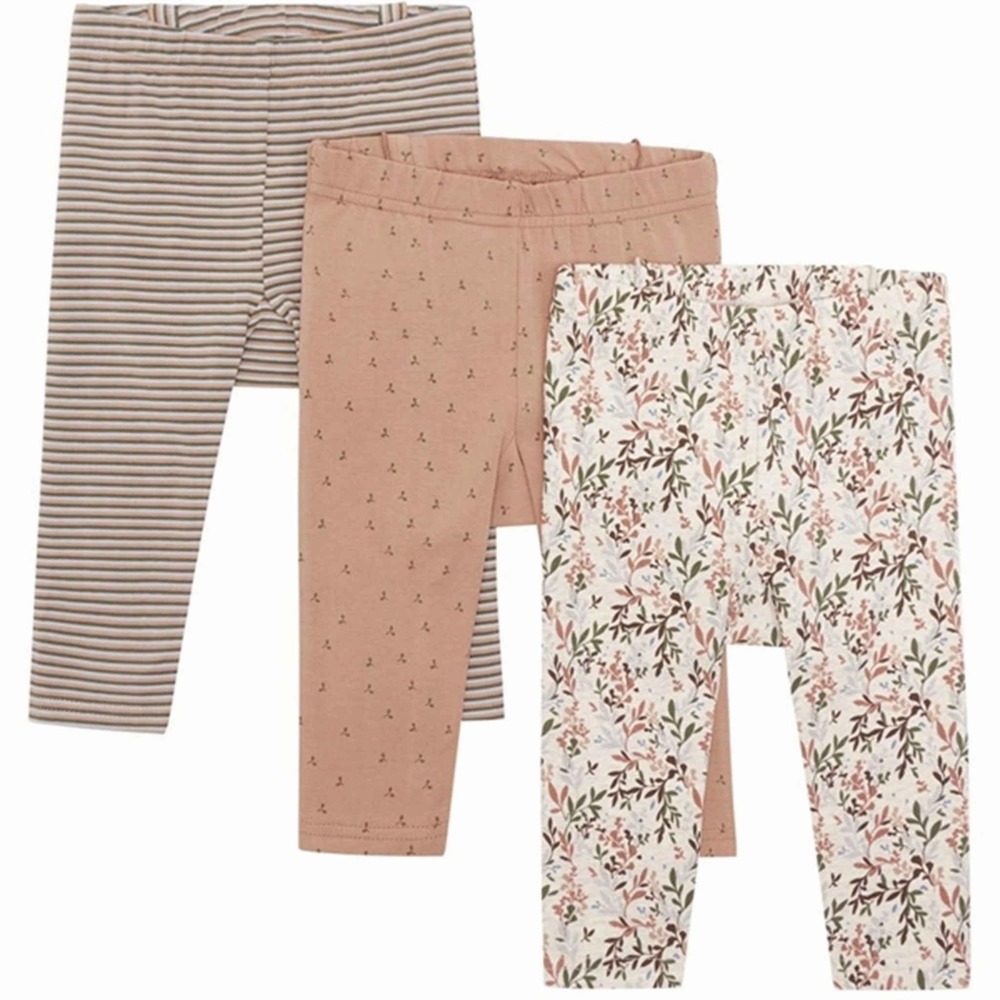 Hust & Claire Baby Caf?? Rose Liva Leggings 3-pack Comfy Fit simple design