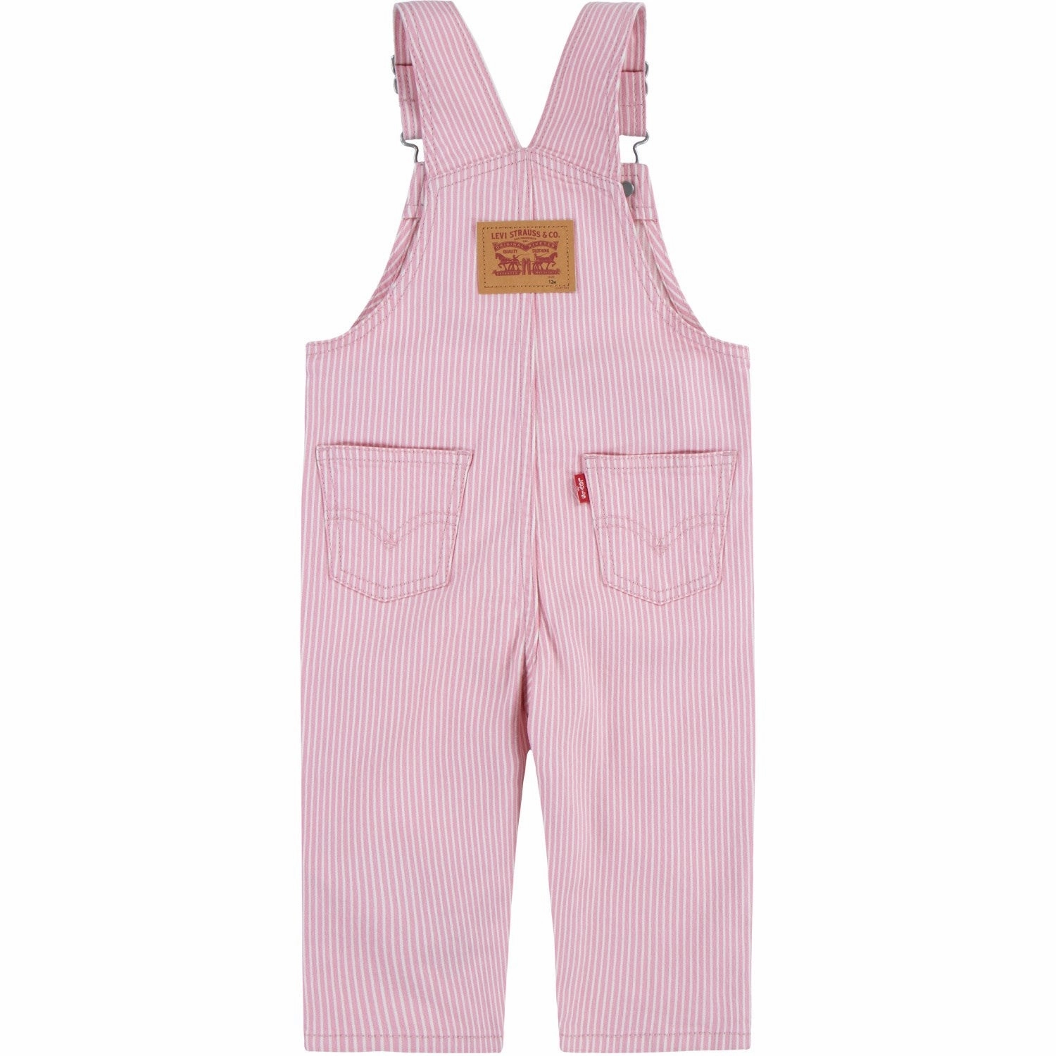 No Ride Up Design ArticulatedJoints Levi's Bright White Railroad Stripe Overall