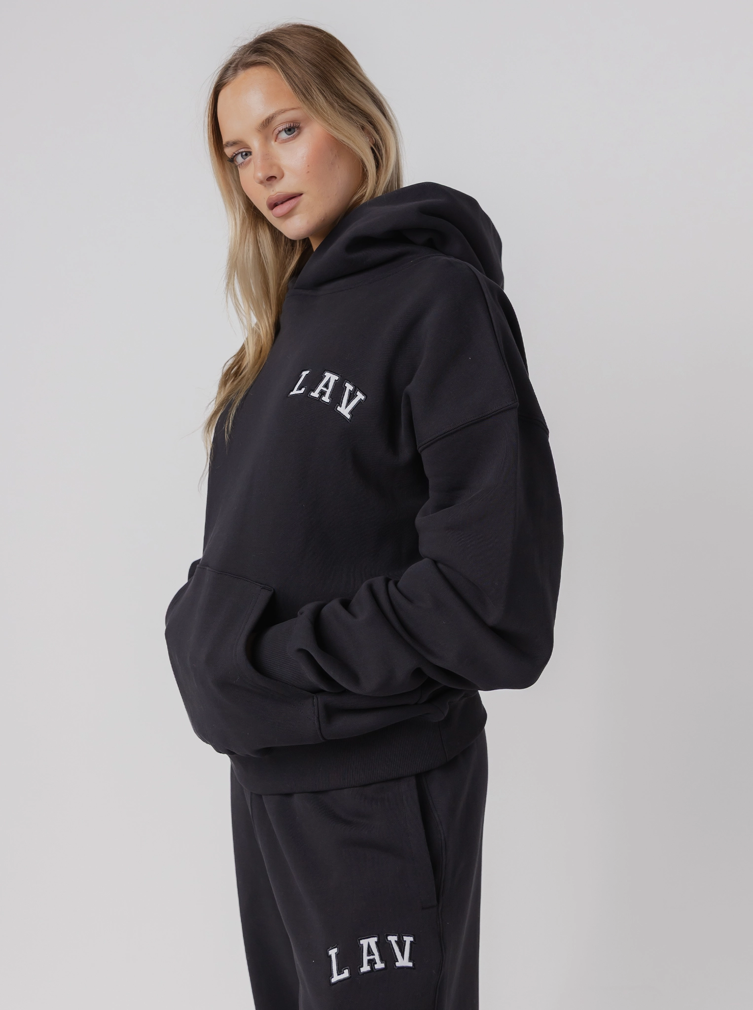Applique Hoodie Outdoor Street