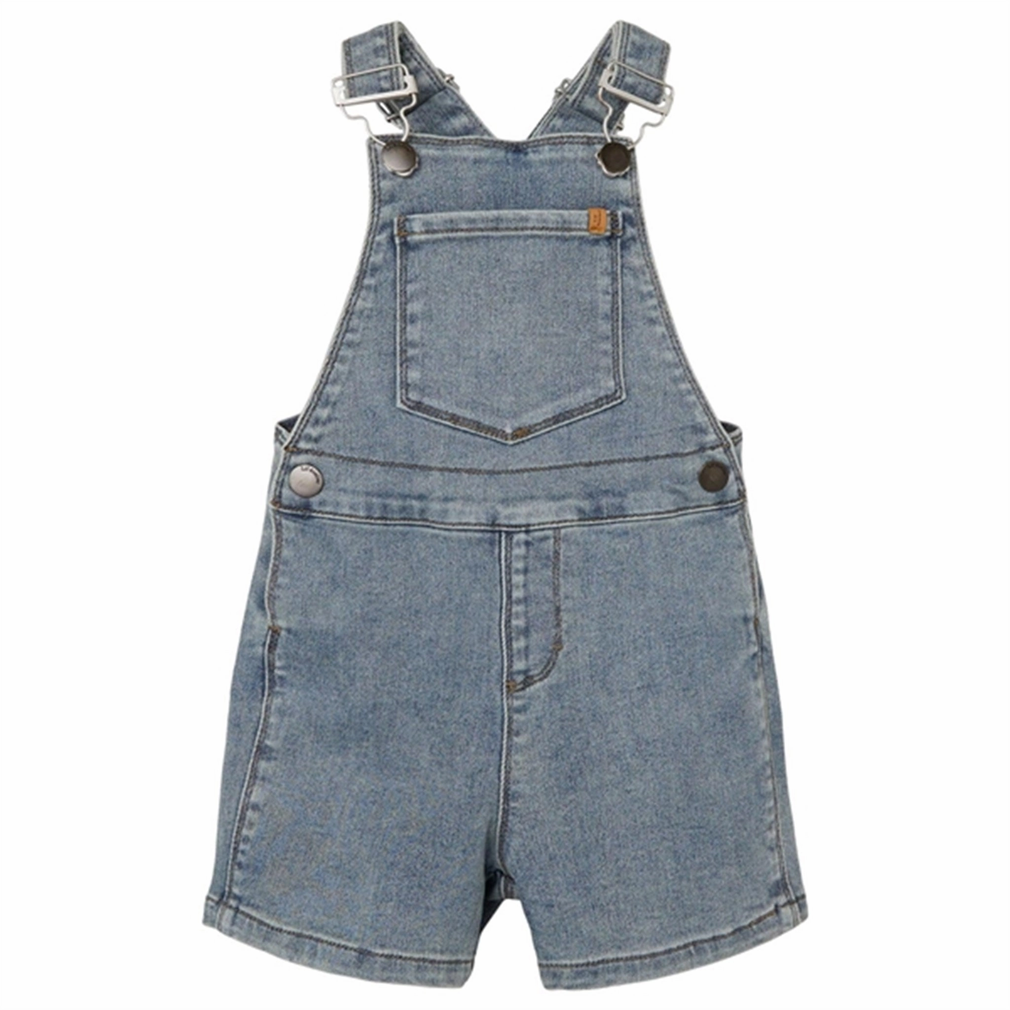 Breathable Dinner Fine Beach Lil'Atelier Light Blue Denim Kim Loose Denim Overall Shorts
