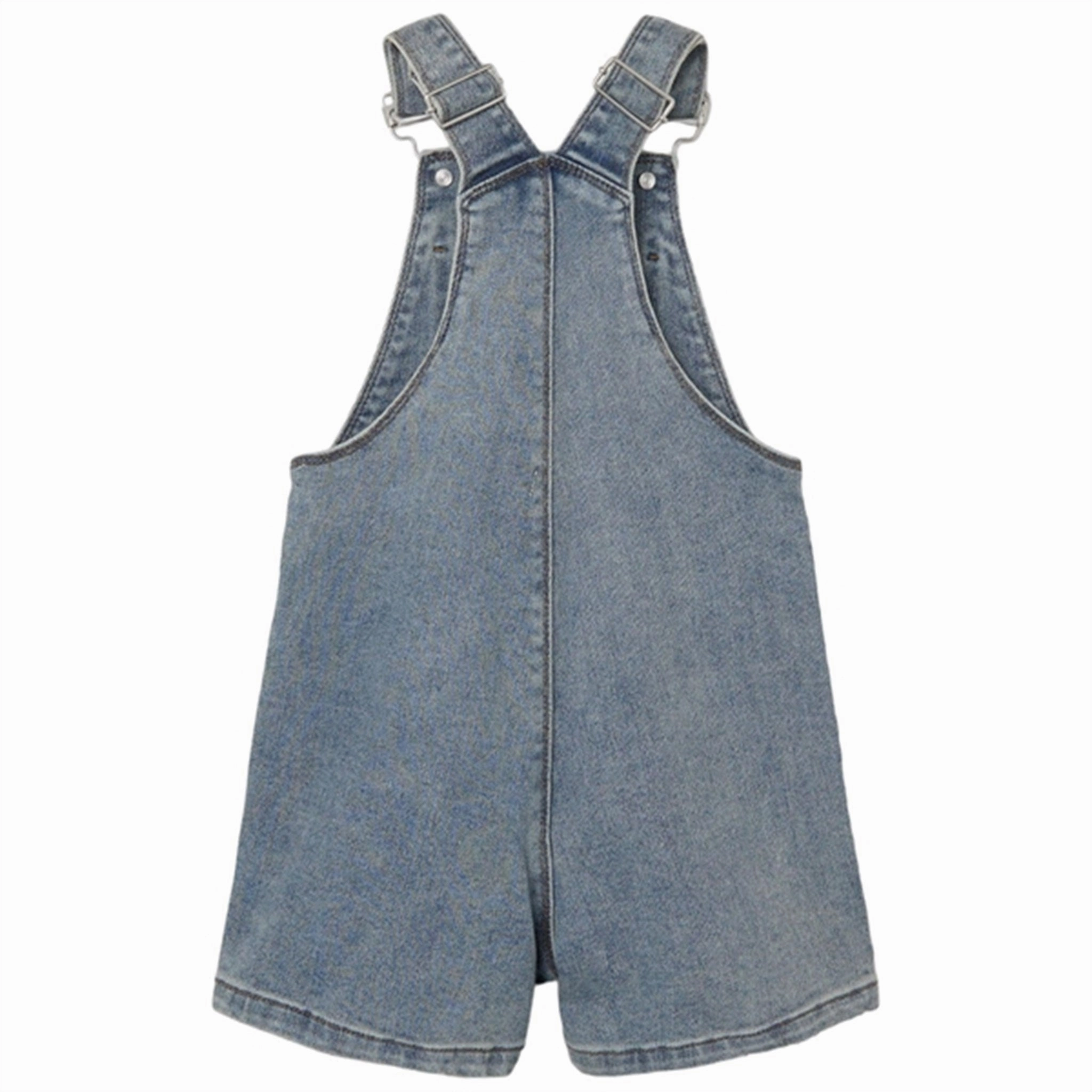 Premium Urban Beach essential Lil'Atelier Light Blue Denim Kim Loose Denim Overall Shorts