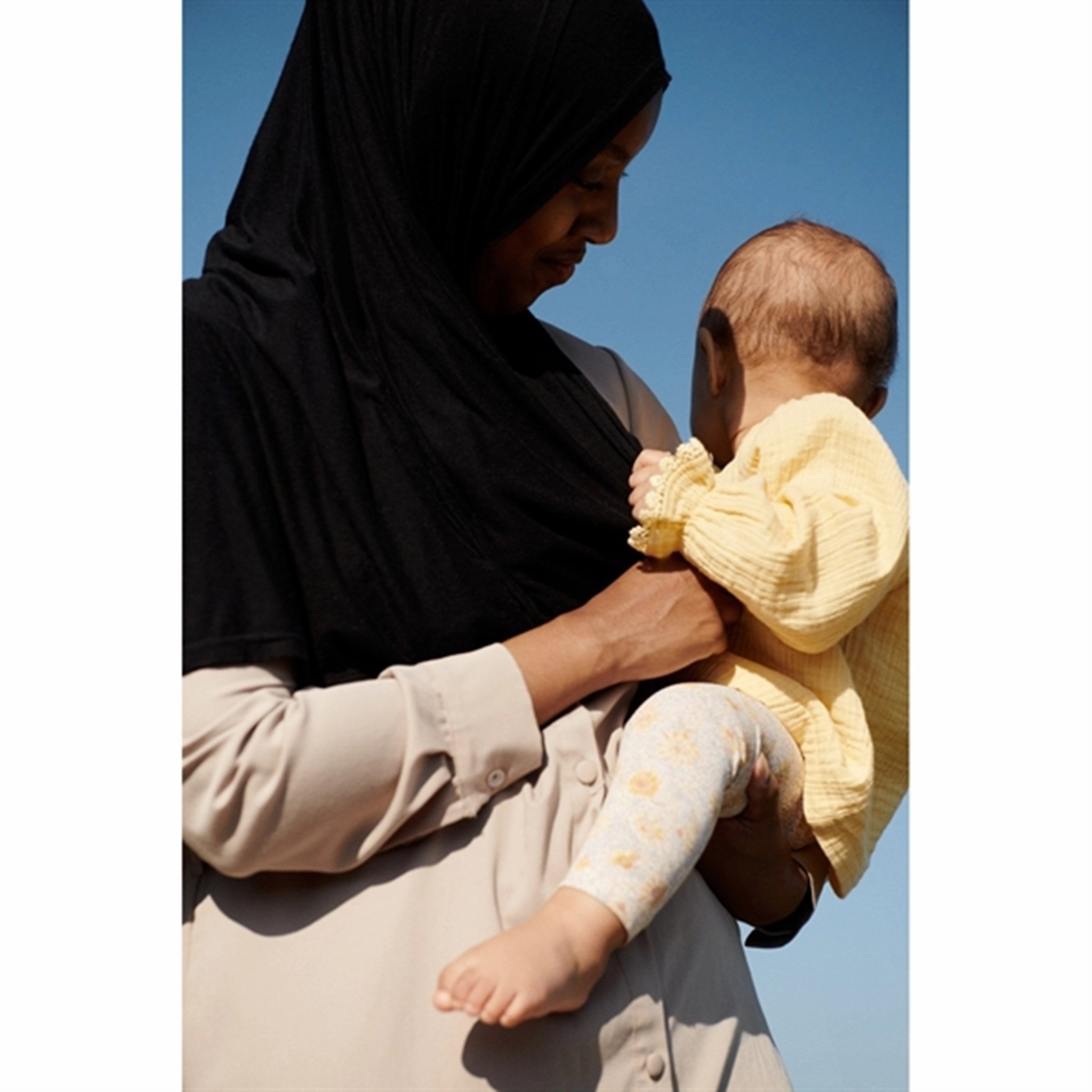 Tear Resistant Weave Cozy Stretch Fit Wheat Coneflowers Leggings Jules