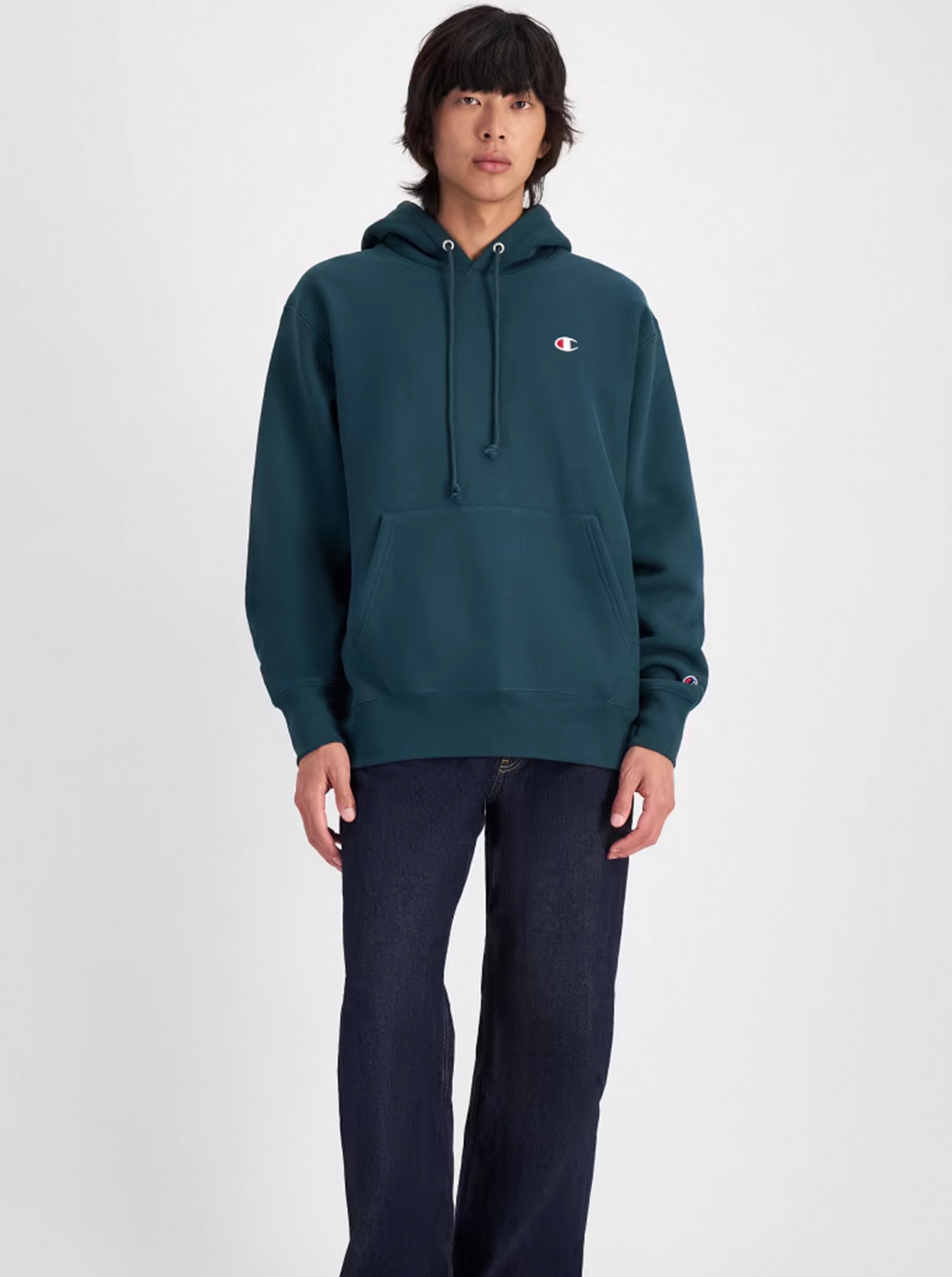 Airport Lounge Contrast Stitching Accents Reverse Weave C Logo Hoodie Unisex