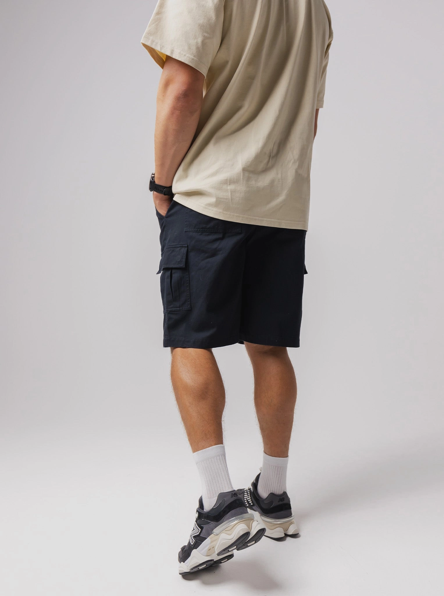 Basic Feel Impact Absorbing Padding Tactical Cargo Shorts