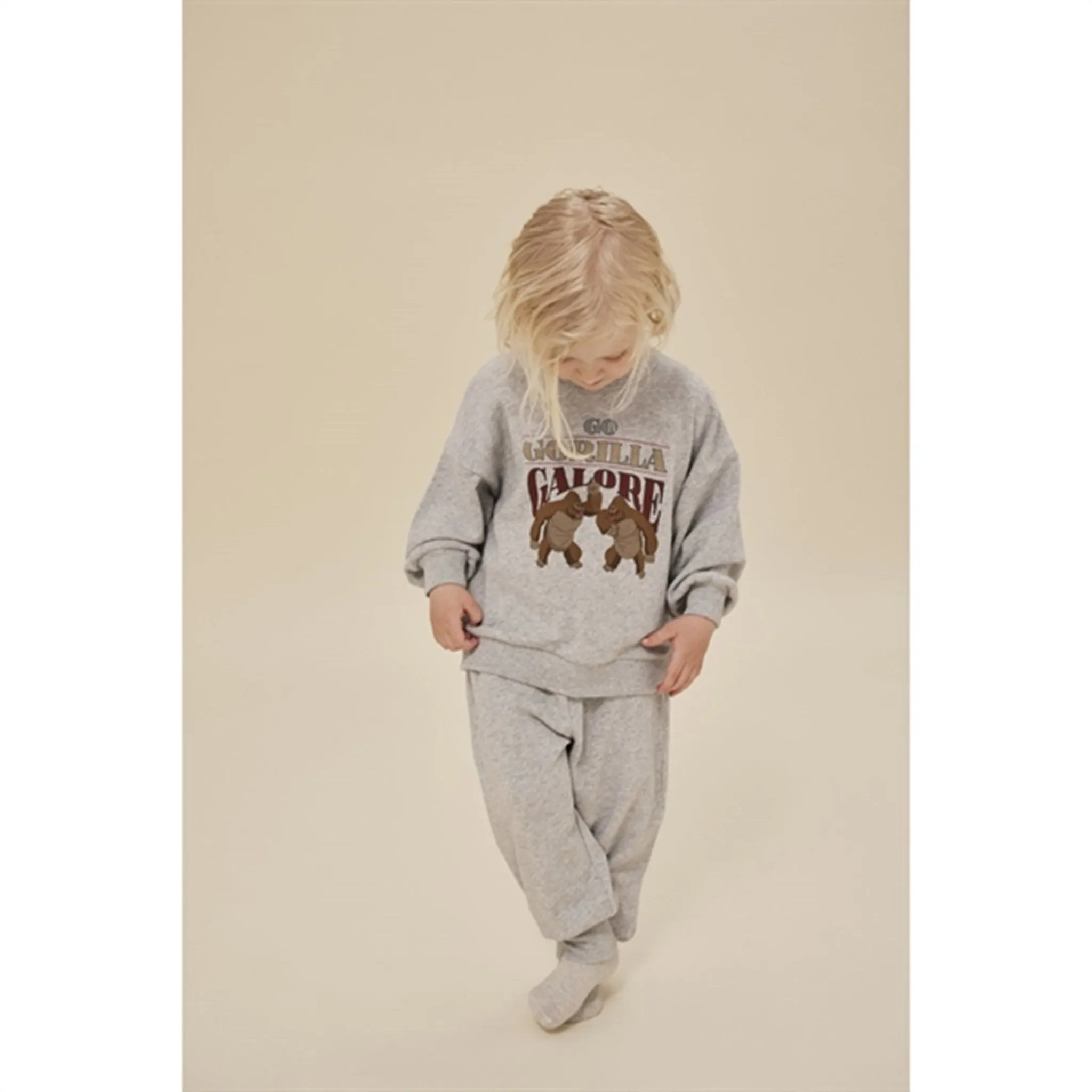 trim HygroscopicLining Konges Sl?jd Grey Melange Loupy Lou Sweatpants