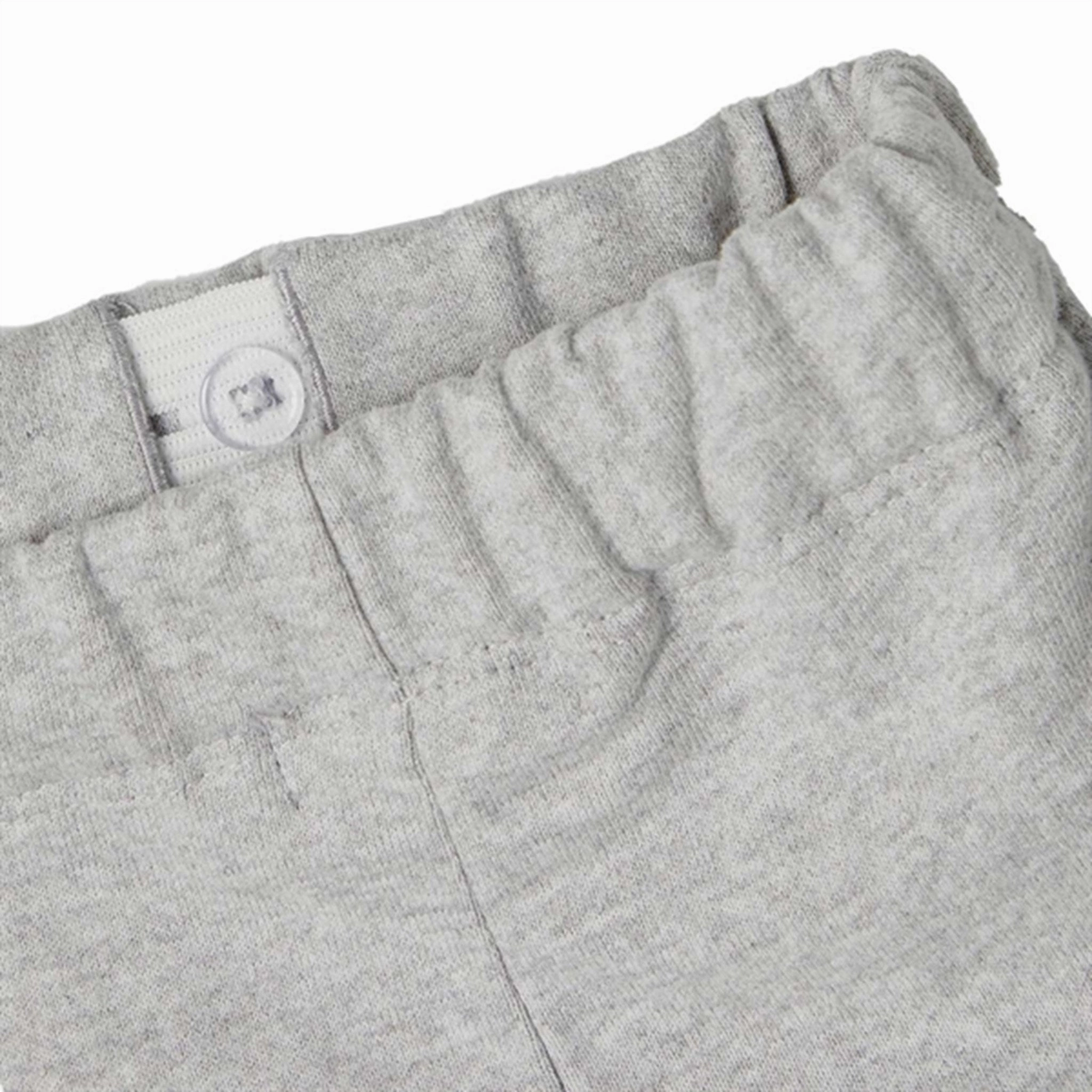 Lil' Atelier Grey Melange Daylin Sweatpants down Military-inspired