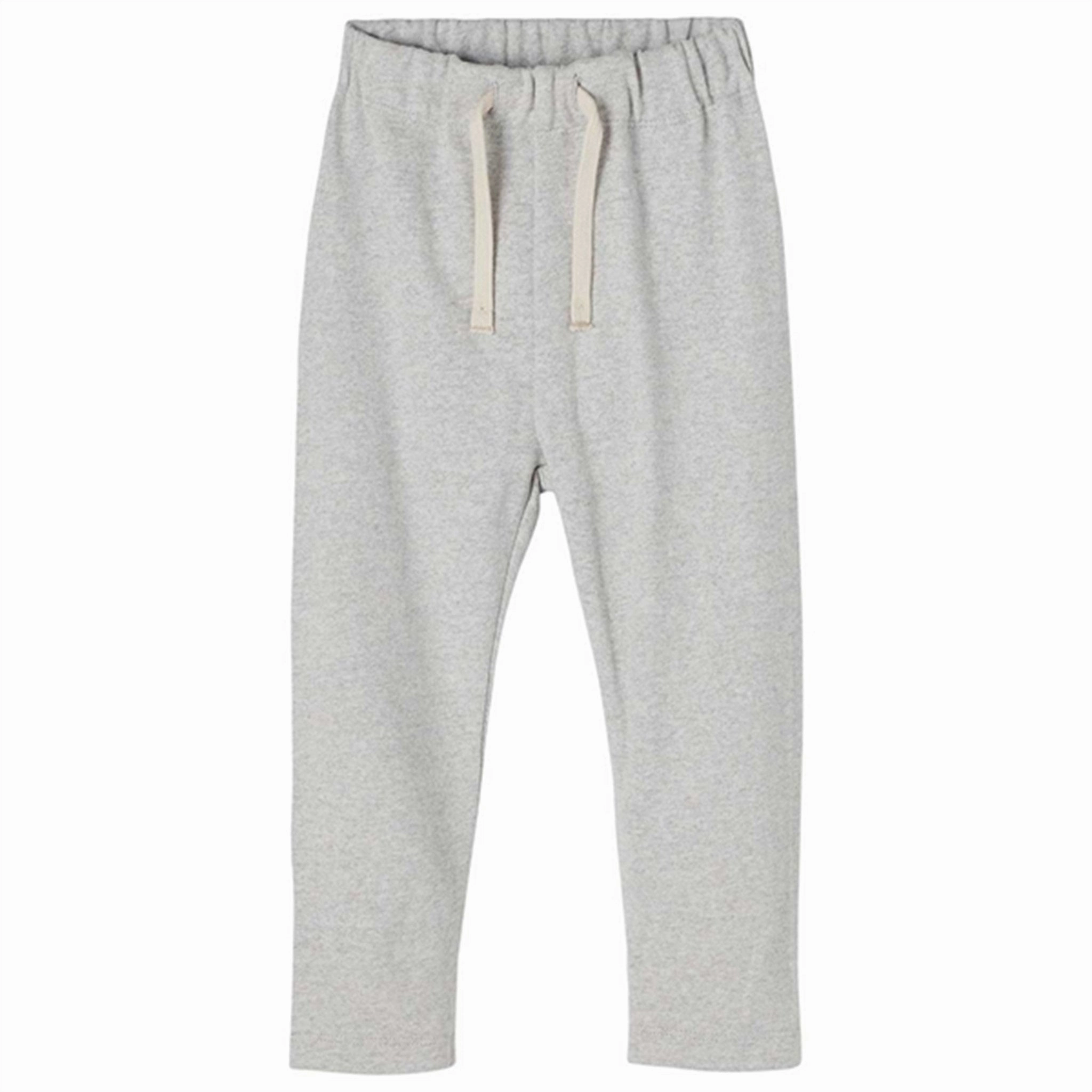 Geometric Shapes Long Sleeves Lil' Atelier Grey Melange Daylin Sweatpants