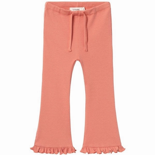 Lil'Atelier Canyon Clay Gago Kor Slim Bootcut Leggings Perfect Design Wear Core Fitwear