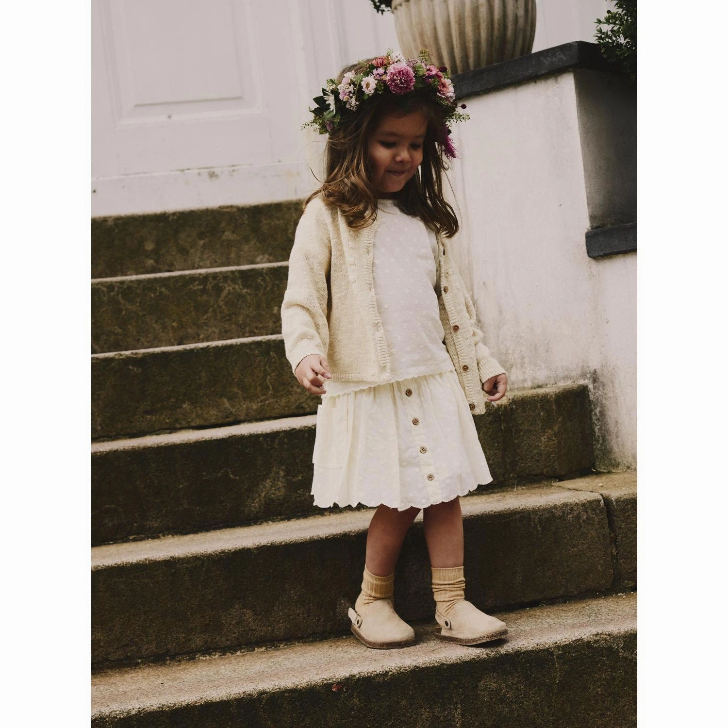 Vibrant color Soft Finish Lil'atelier Coconut Milk Hirsa Skirt