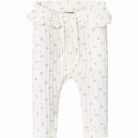 Cross Waist Design Lil'Atelier Coconut Milk Hulla Slim Leggings