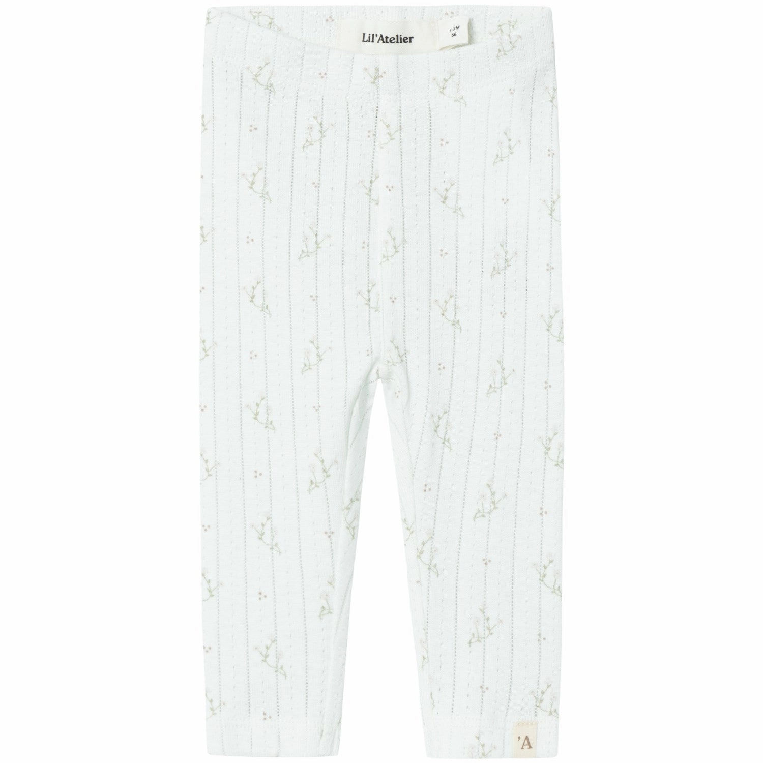 Lil'Atelier Coconut Milk Rachello Dee Slim Leggings Park Run Squat Proof Lounge Outfit