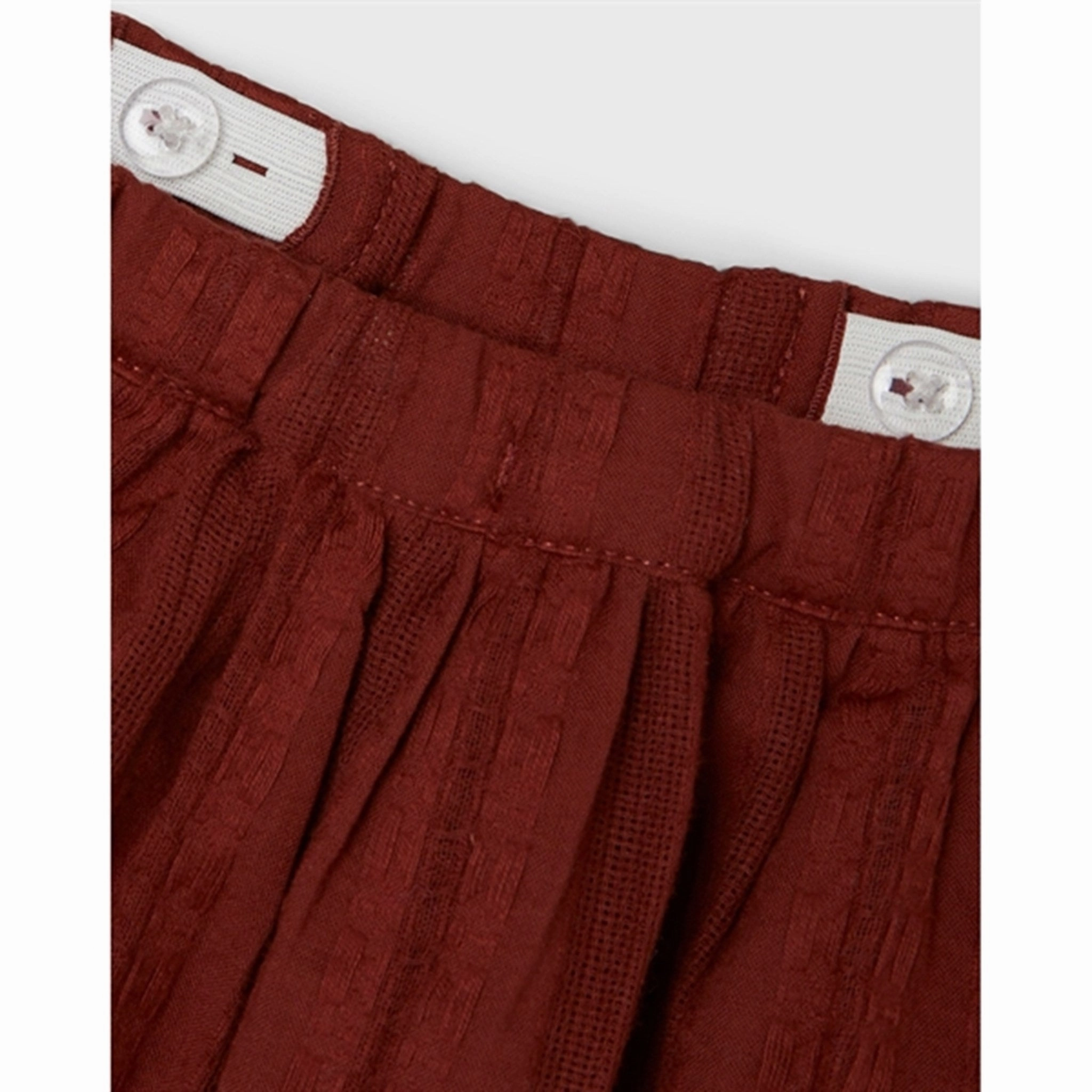 Lil'Atelier Fired Brick Runa Skirt Airy Look